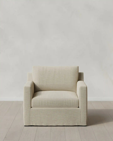 Ellery Slipcover Chair in Performance Linen