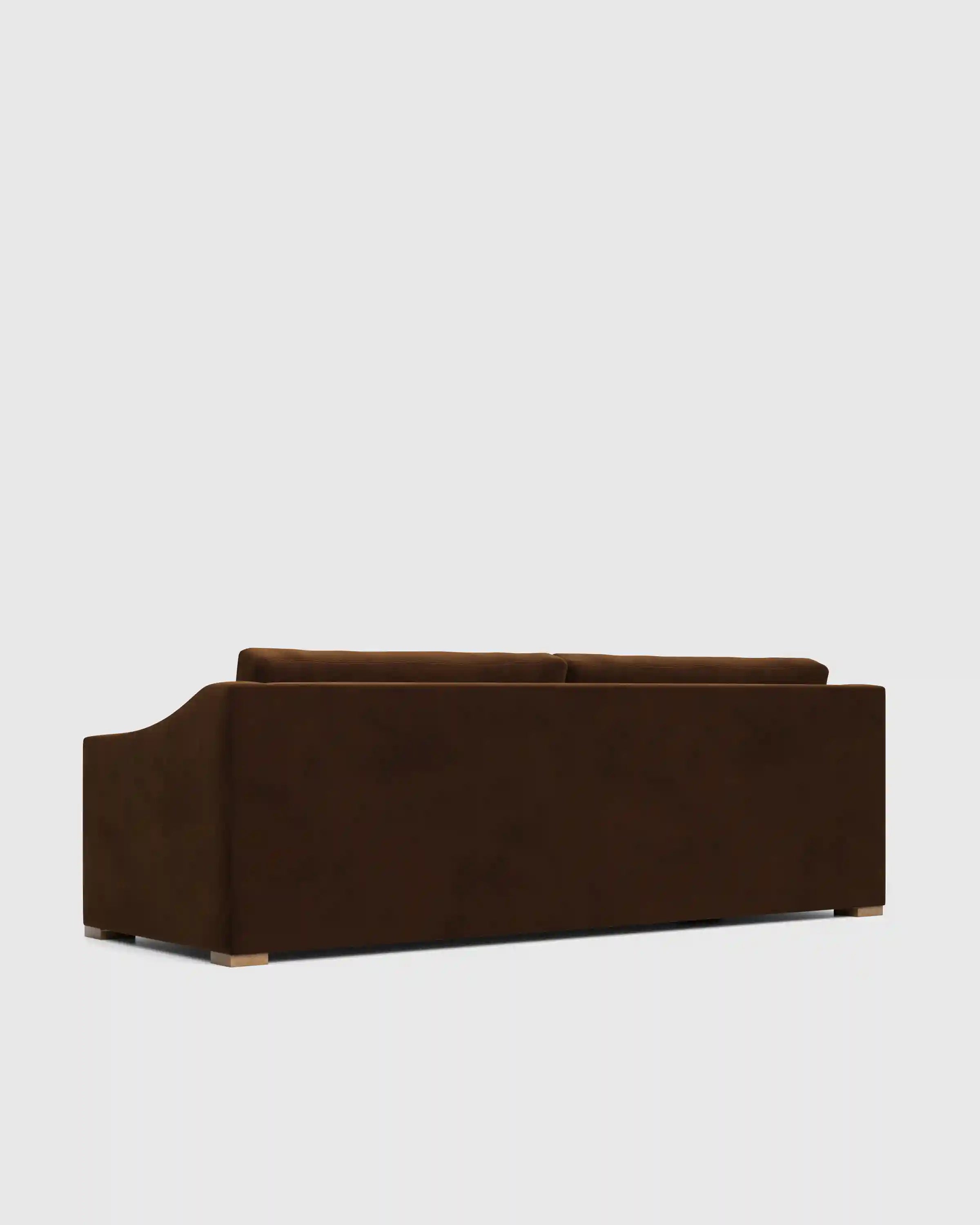 Hollis Slope Arm Sofa in Performance Velvet