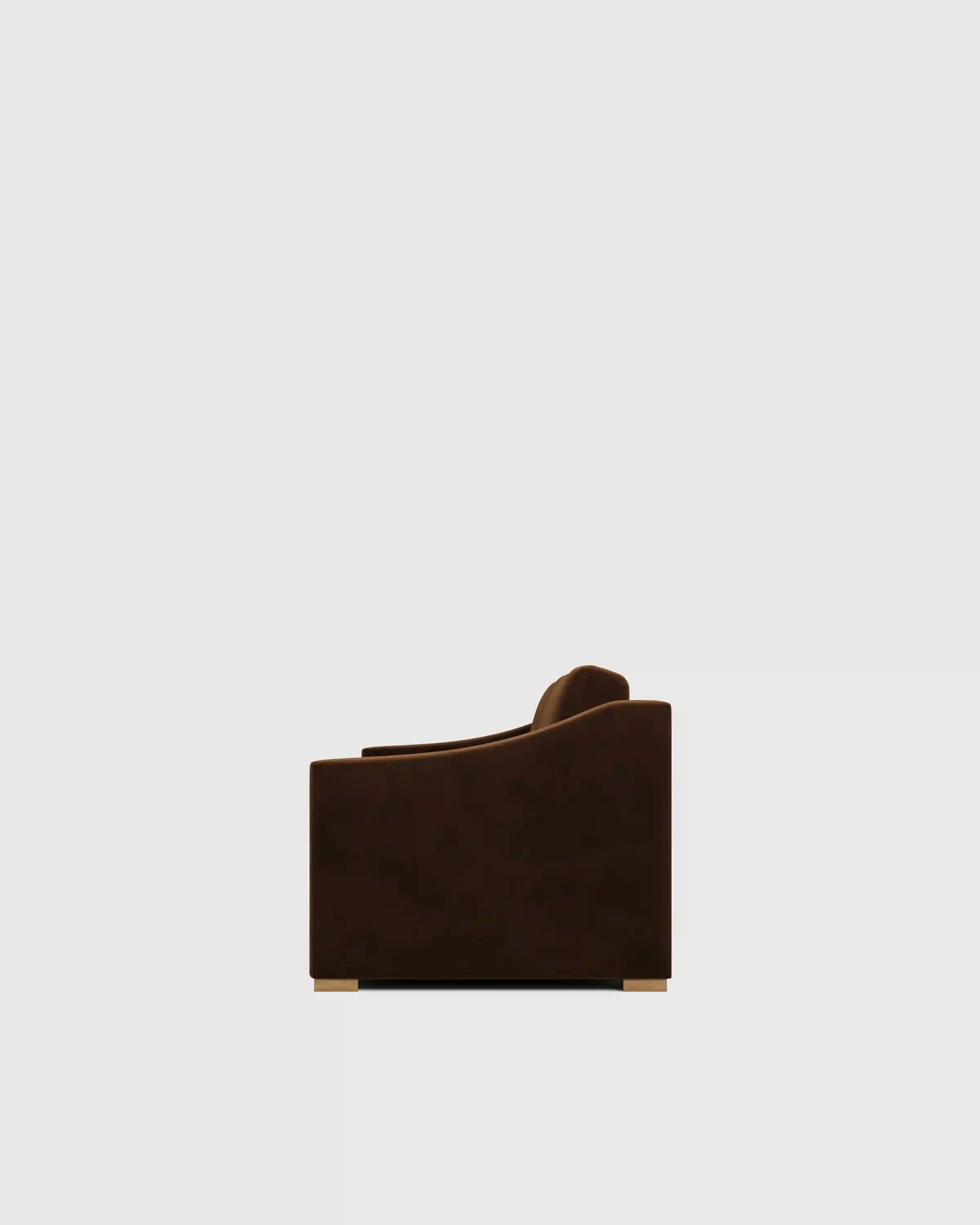 Hollis Slope Arm Sofa in Performance Velvet