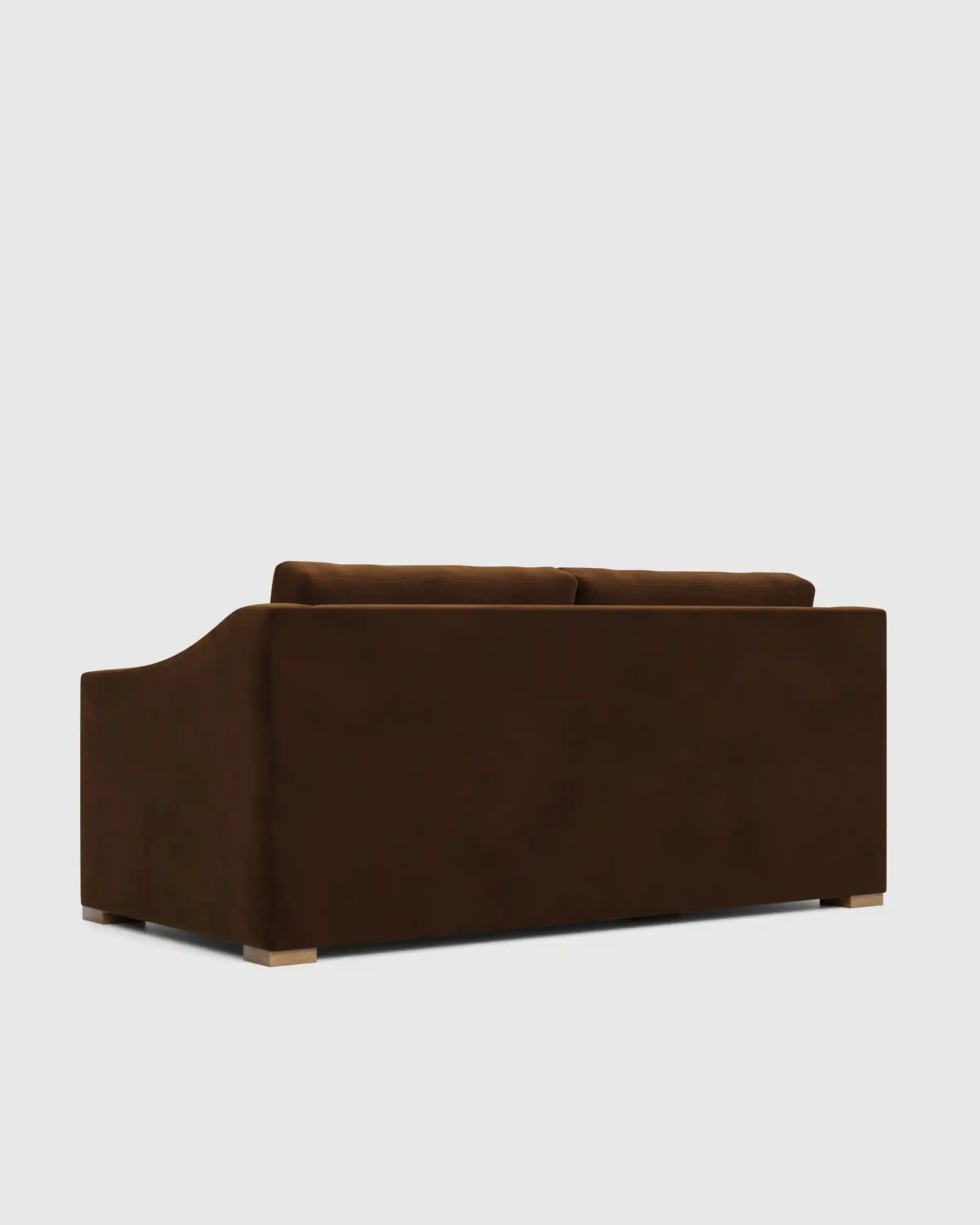 Hollis Slope Arm Sofa in Performance Velvet