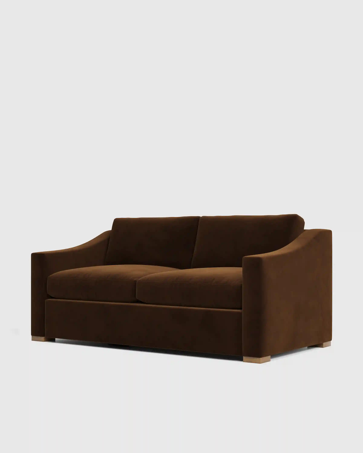 Hollis Slope Arm Sofa in Performance Velvet