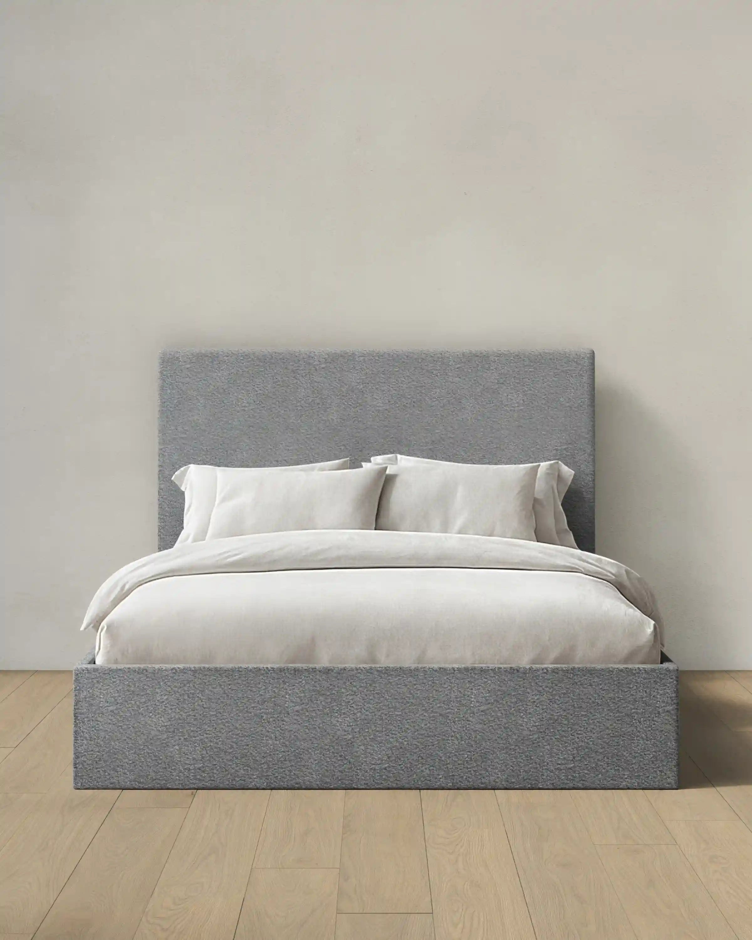 Plush Boucle Square Bed