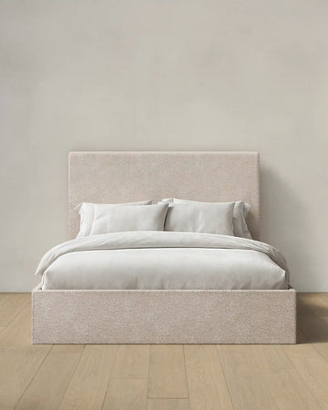 Plush Boucle Square Bed