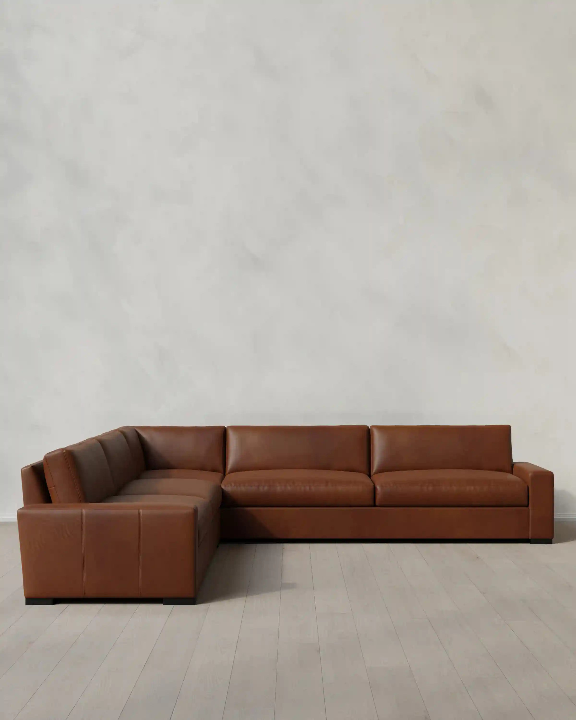 Stillman L Sectional in Leather