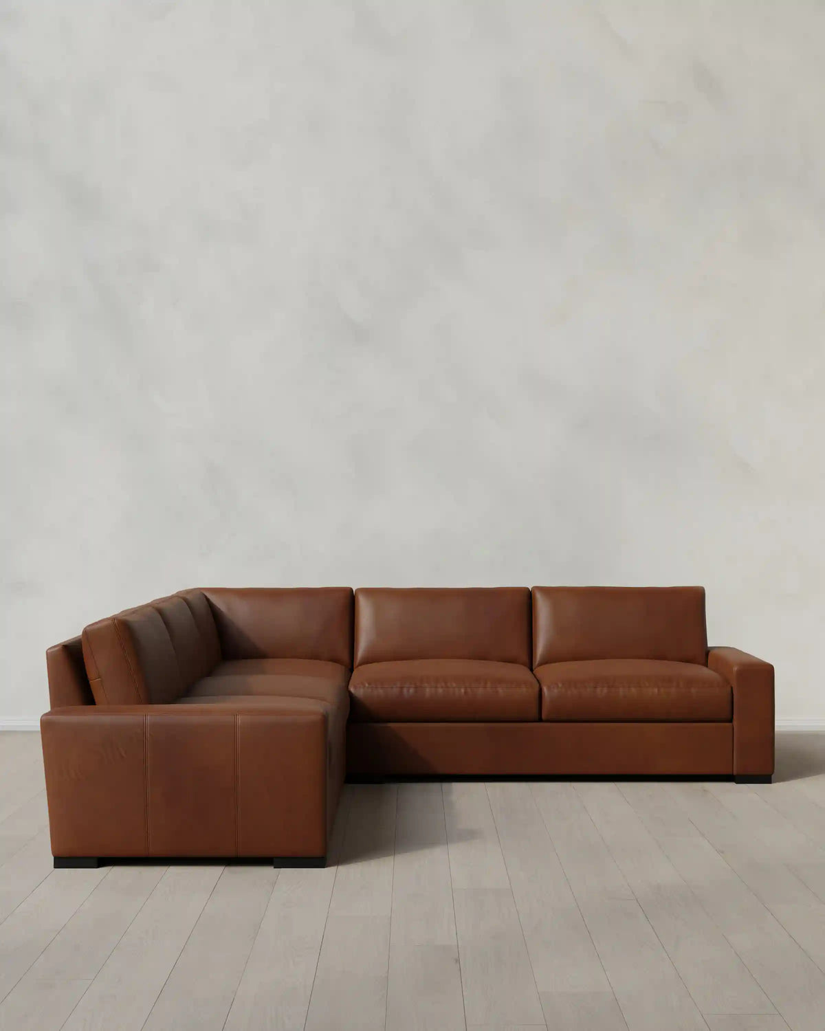 Stillman L Sectional in Leather