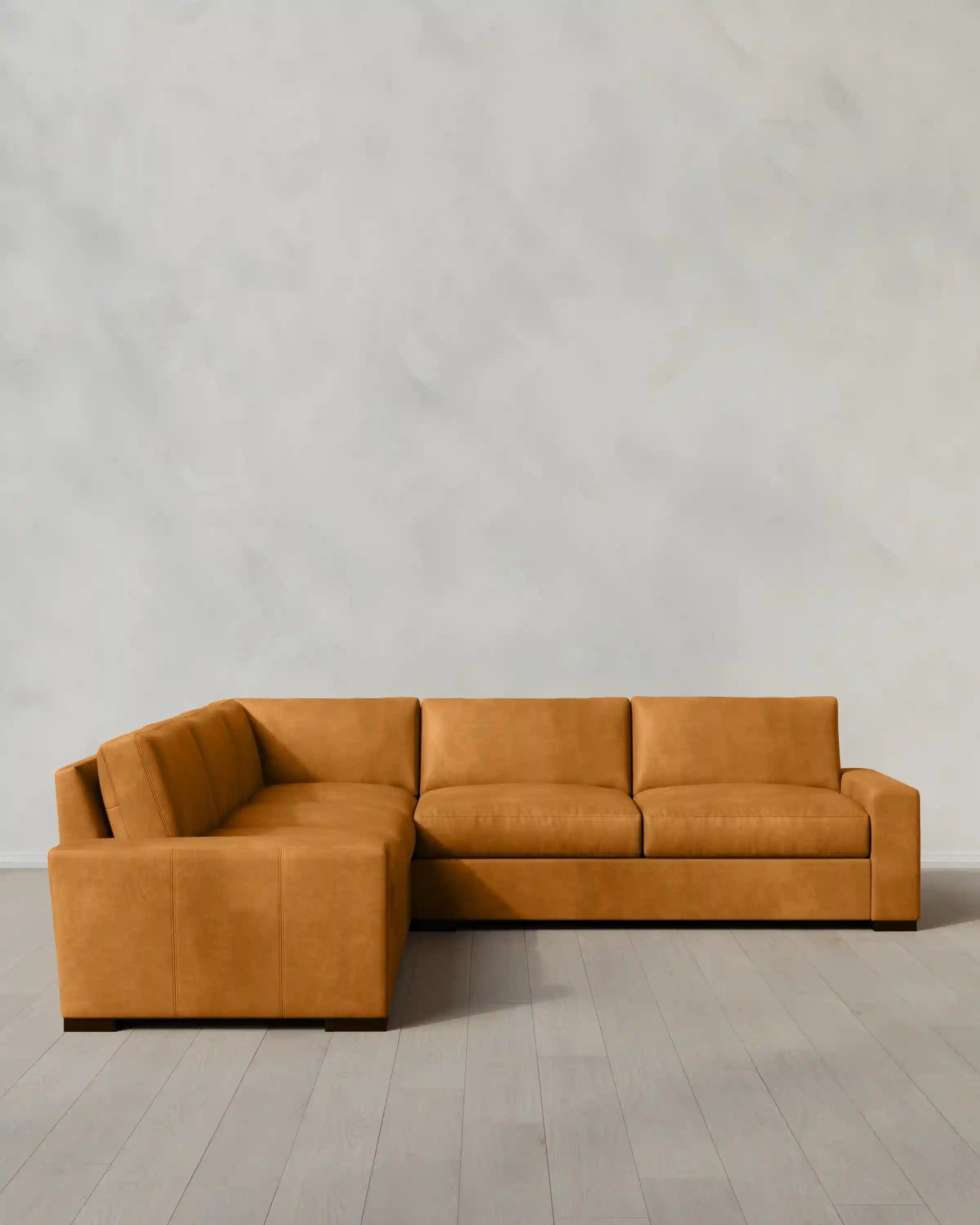 Stillman L Sectional in Leather