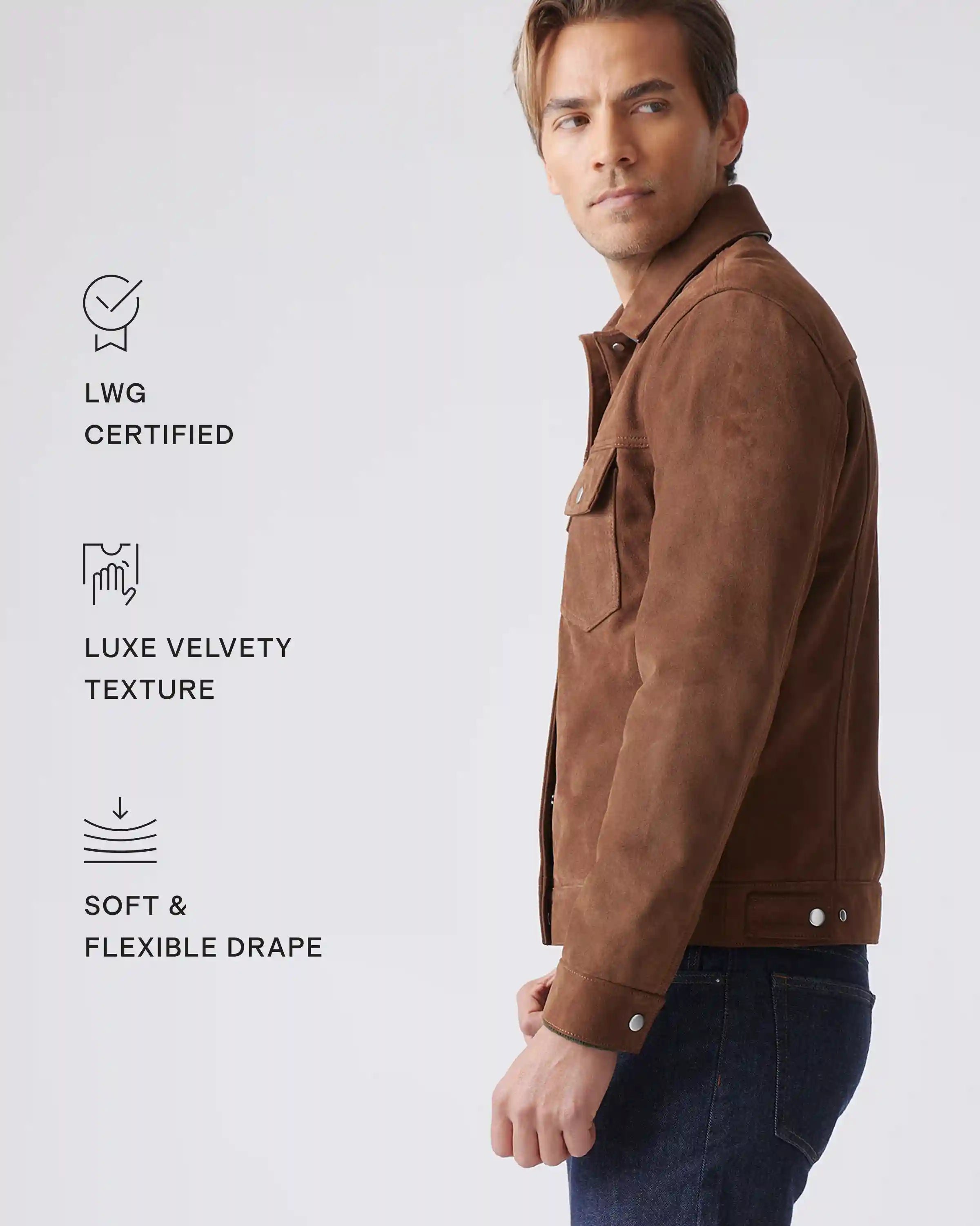 100% Suede Bomber Jacket