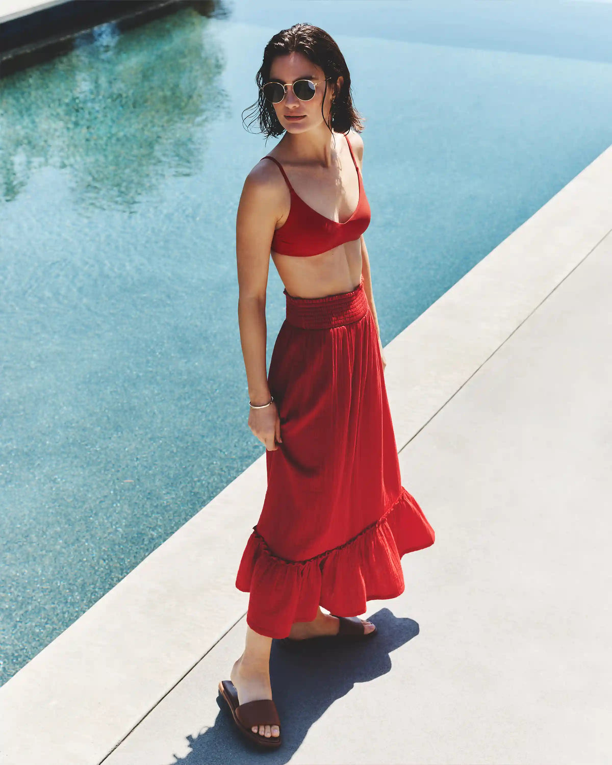 Italian V-Neck Bikini Top