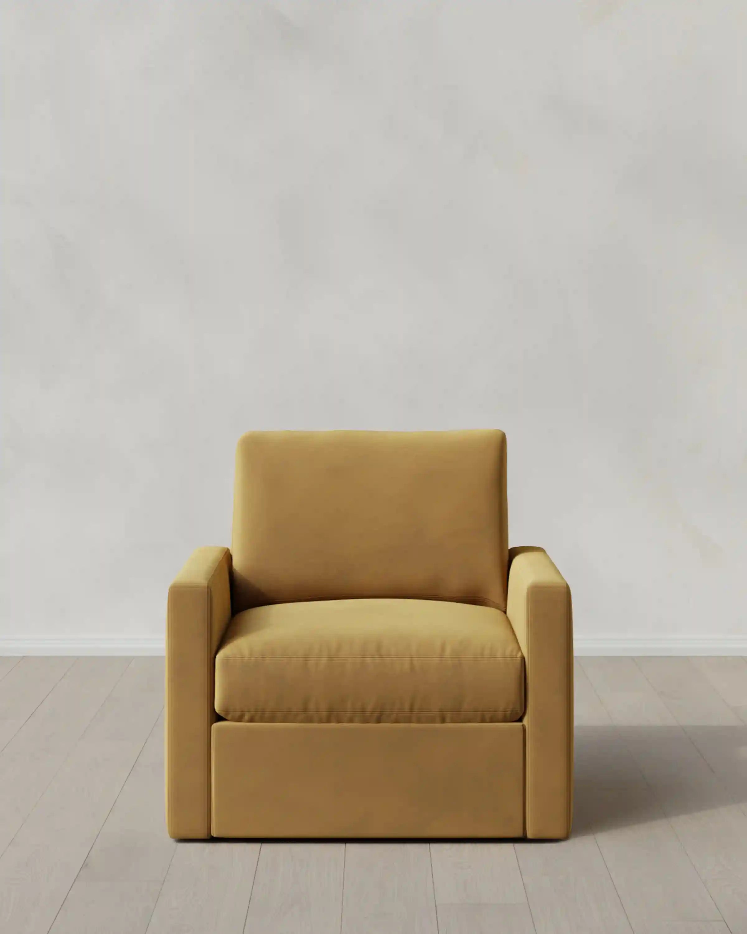 Brennan Swivel Chair in Performance Velvet