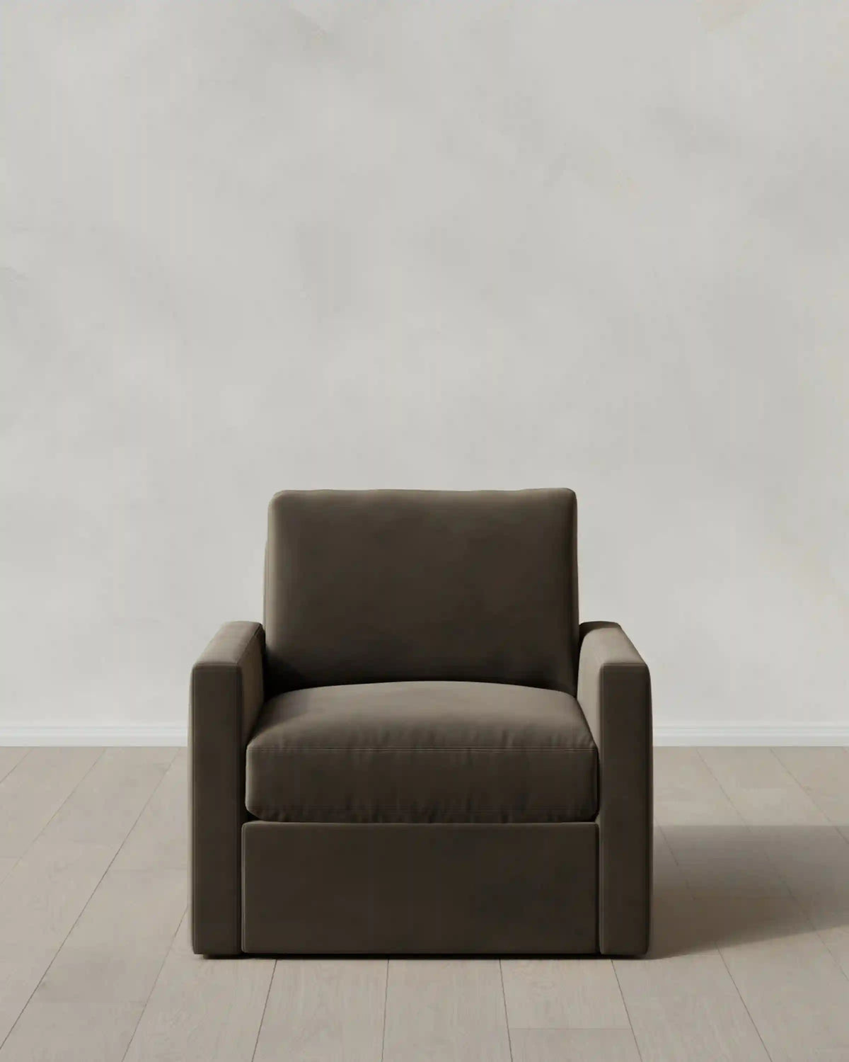 Brennan Swivel Chair in Performance Velvet