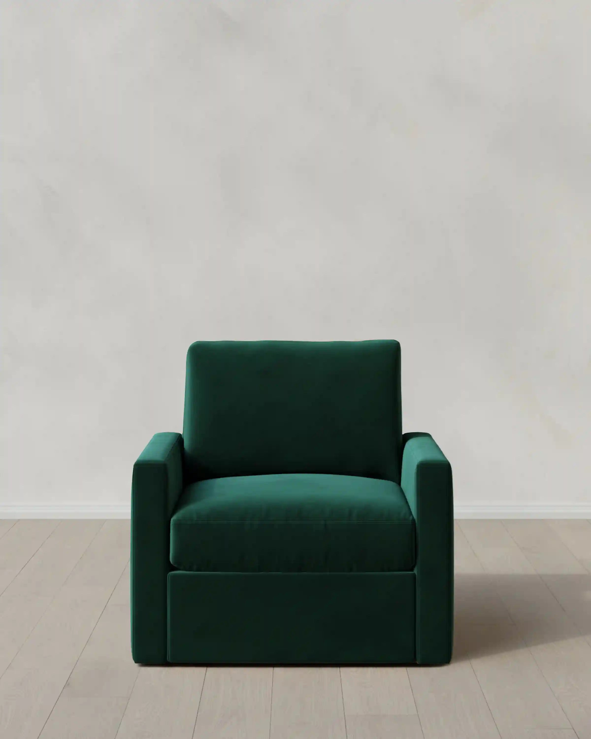 Brennan Swivel Chair in Performance Velvet