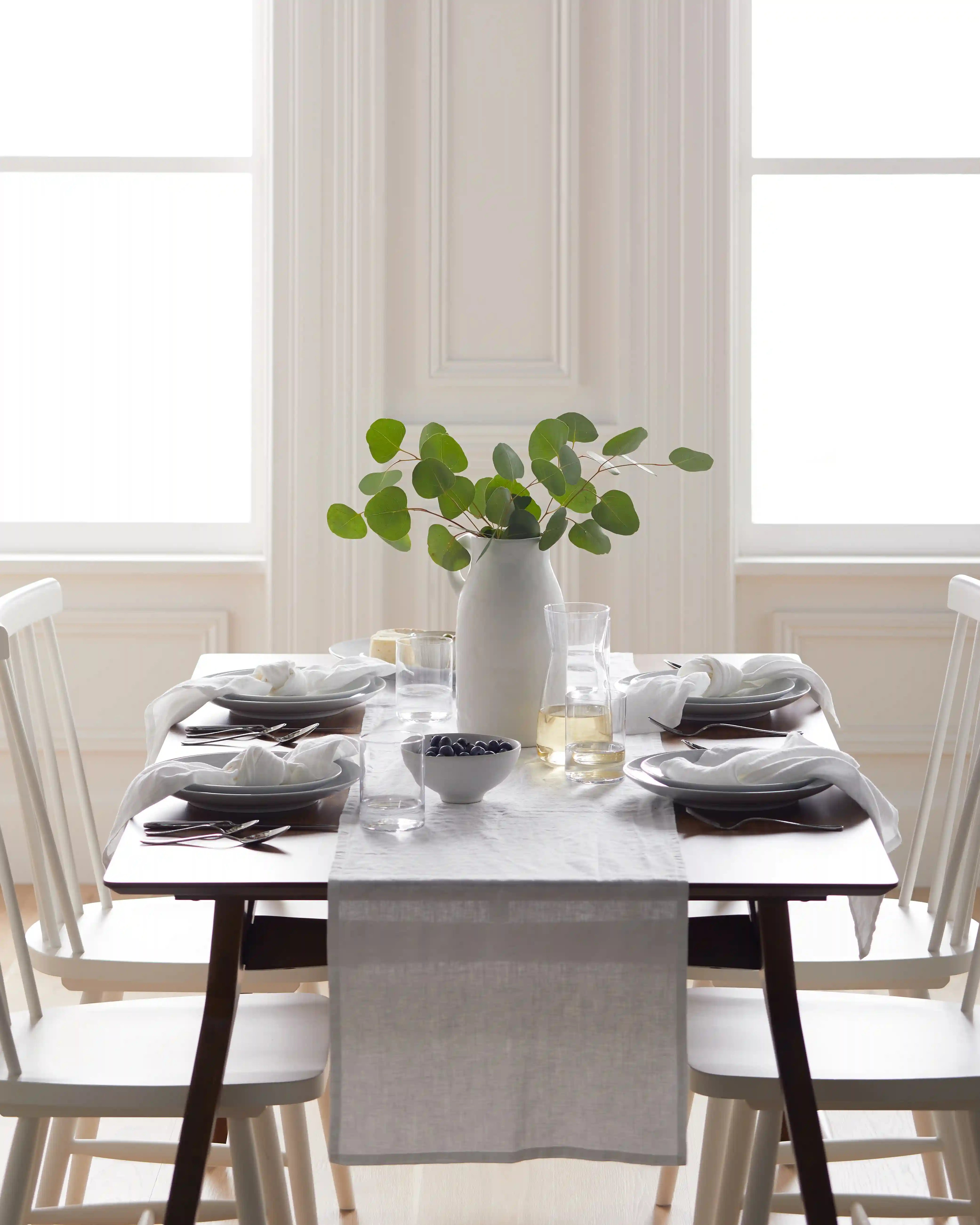 European Linen Table Runner