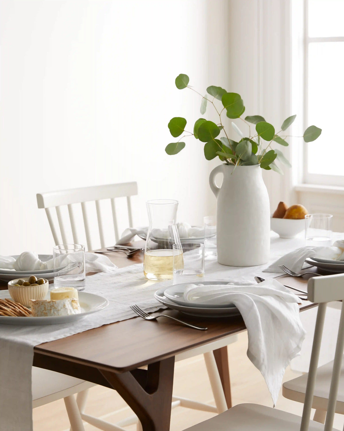 European Linen Table Runner