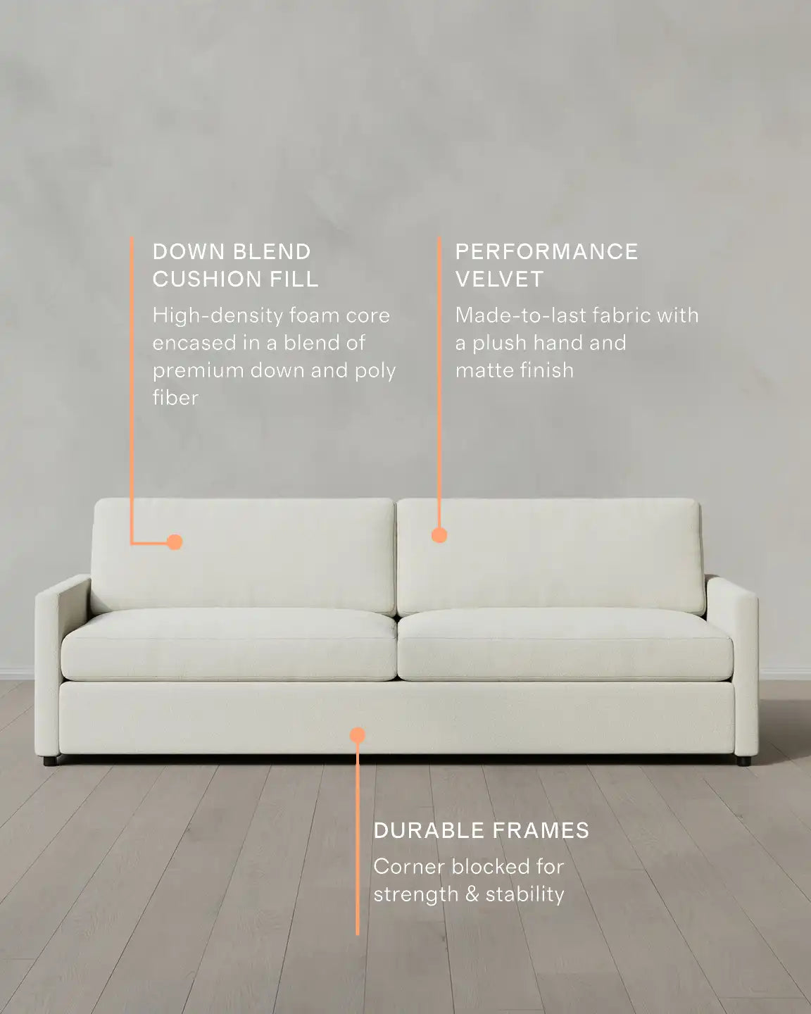 Brennan Sofa in Performance Basketweave