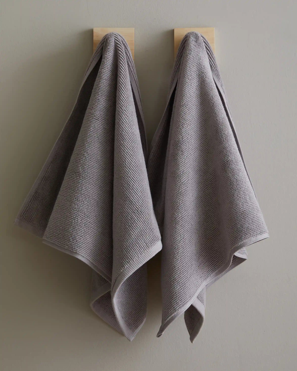 Turkish Ribbed Quick Dry Hand Towel (Set of 2)