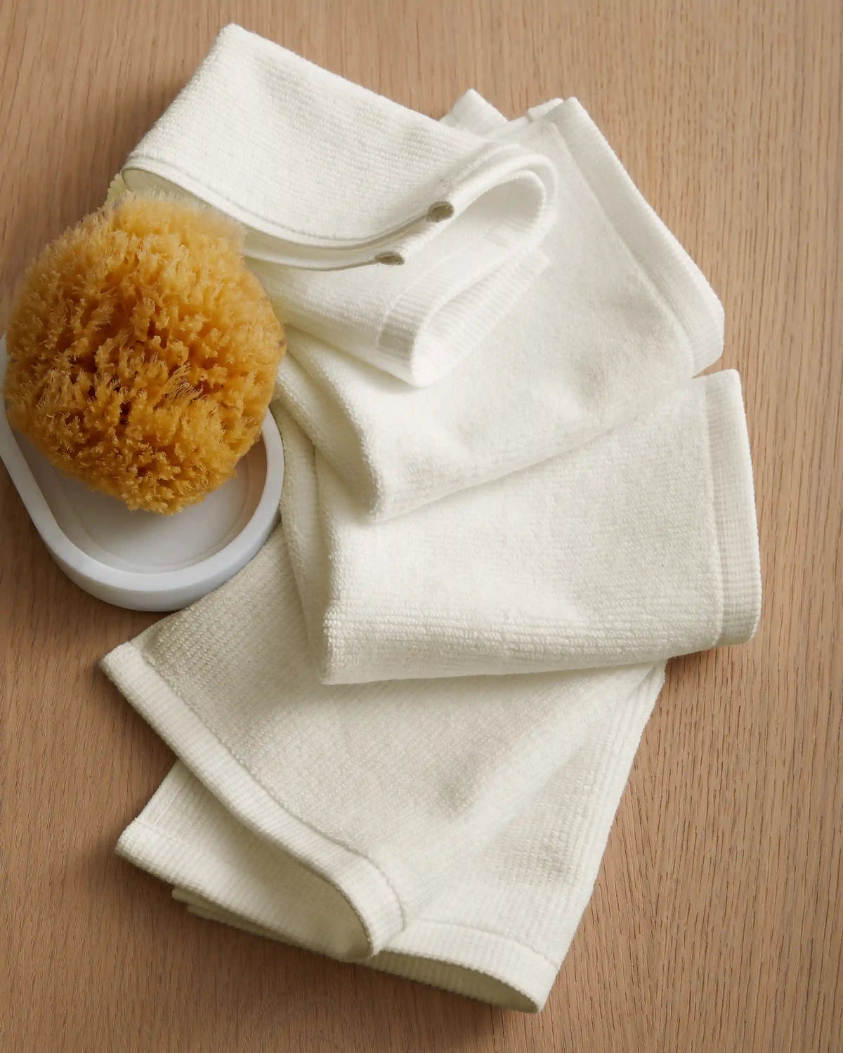 Turkish Ribbed Quick Dry Washcloth (Set of 4)