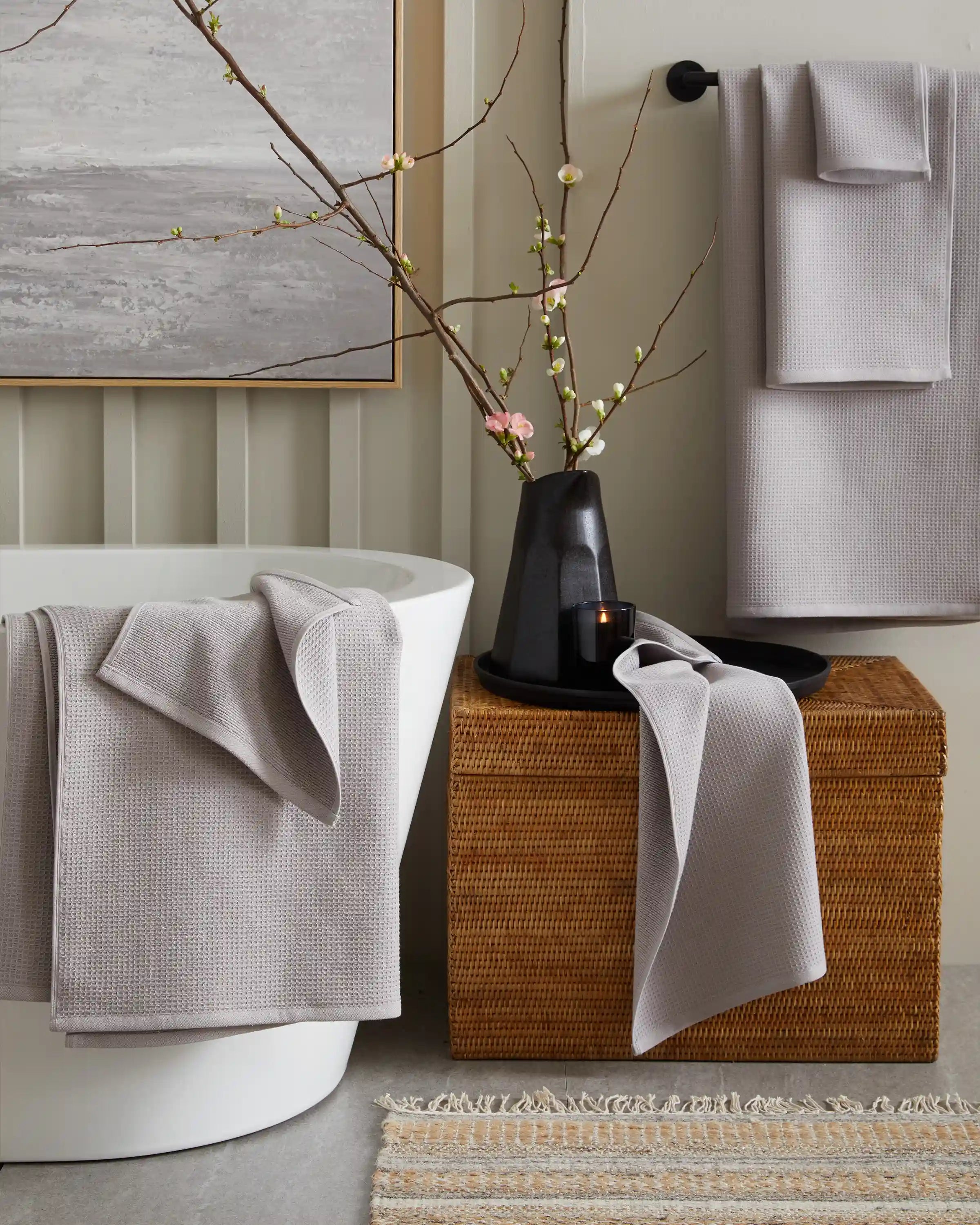 Turkish Waffle Terry Bath Sheet Bundle