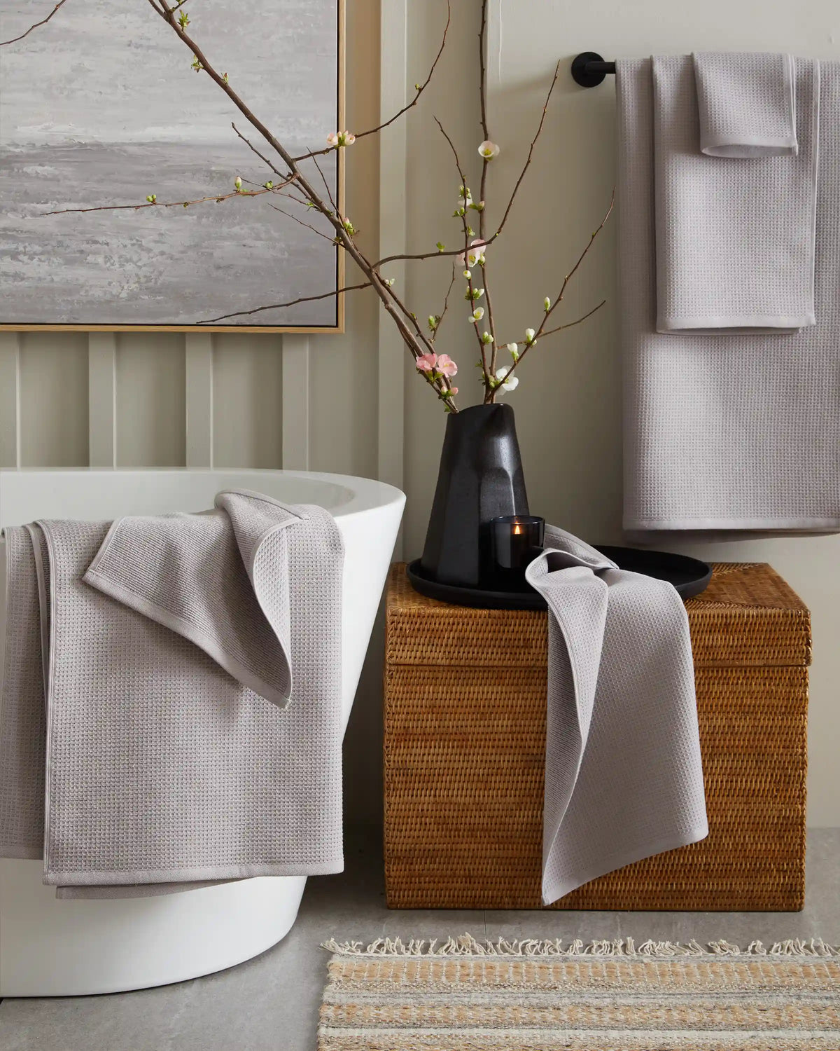 Turkish Waffle Terry Bath Towel Bundle