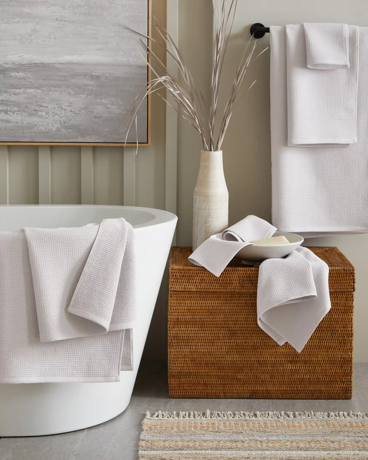 Turkish Waffle Terry Bath Towel Bundle