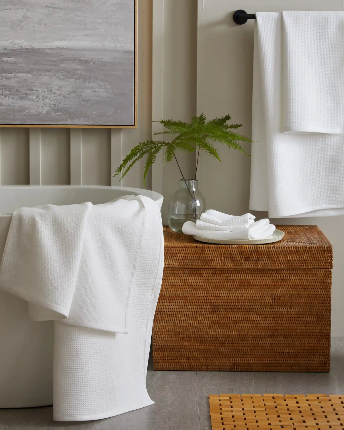 Turkish Waffle Terry Bath Towel Bundle