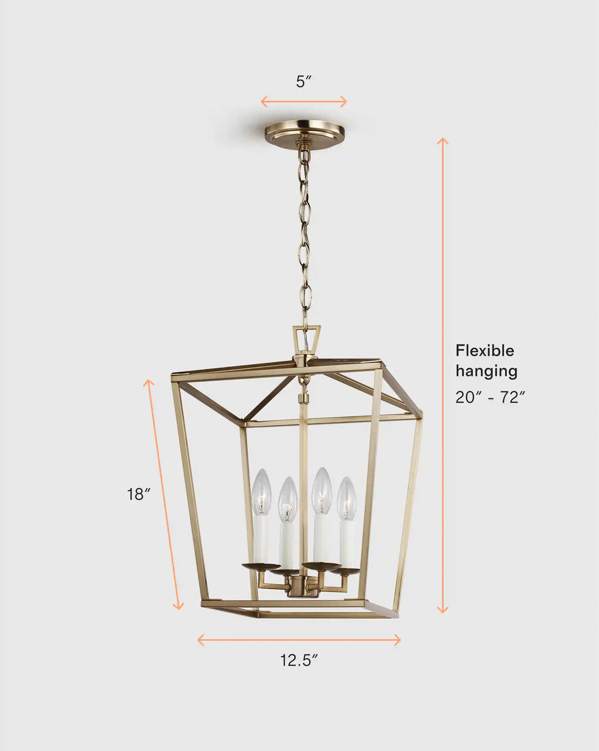 Traditional Steel Lantern Pendant