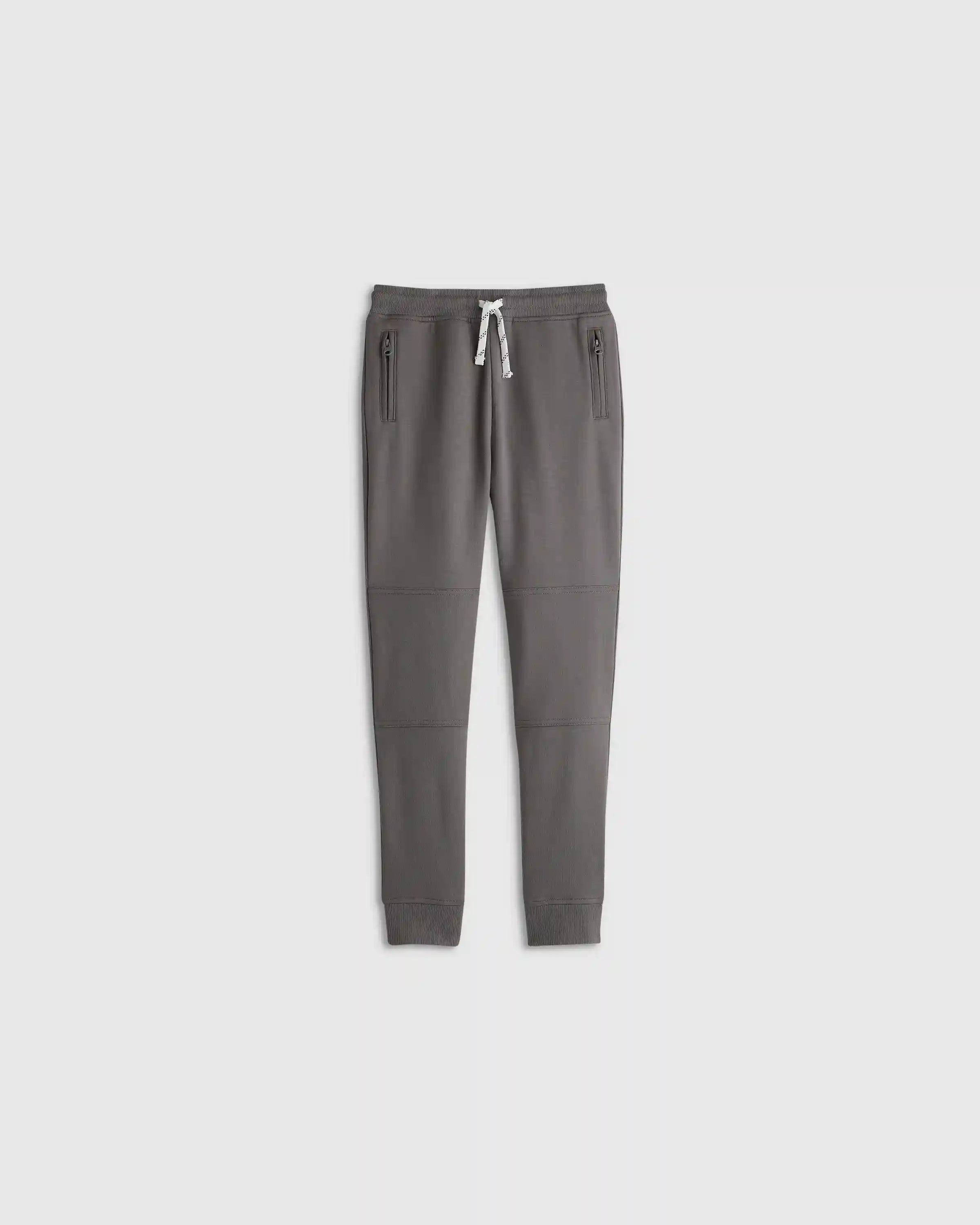 Organic Cotton French Terry Reinforced Knee Slim Jogger