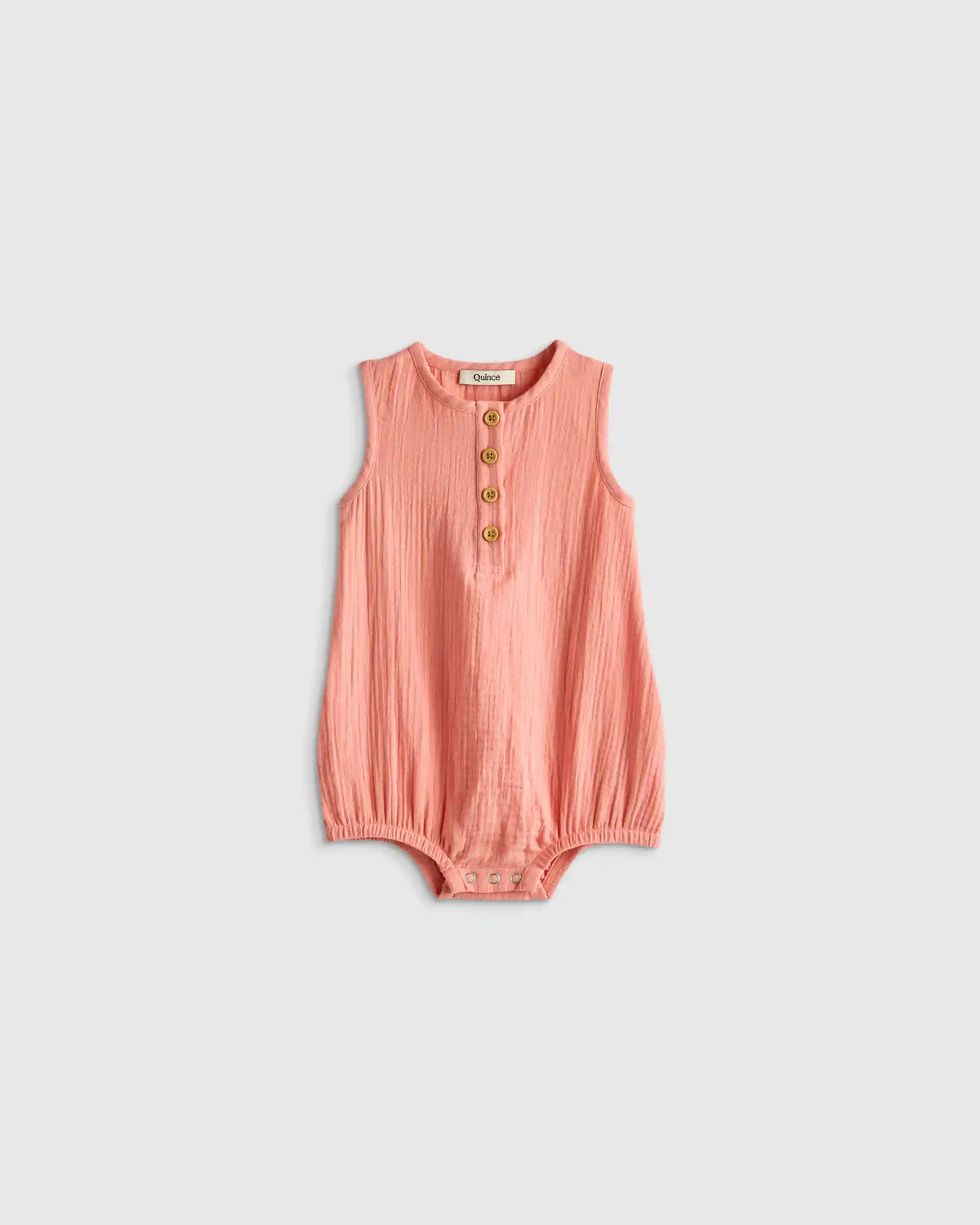 100% Organic Cotton Gauze Bubble Romper