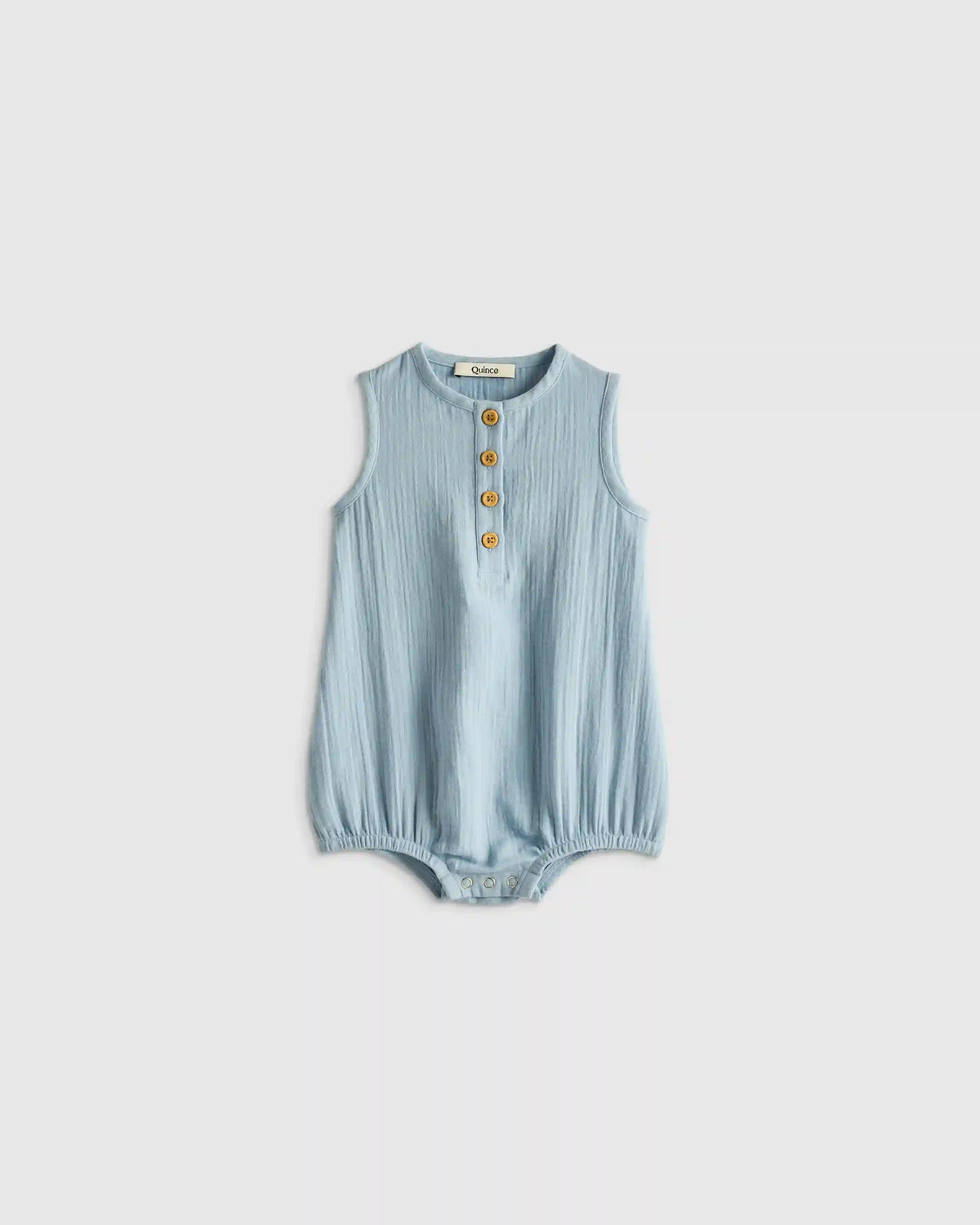 100% Organic Cotton Gauze Bubble Romper