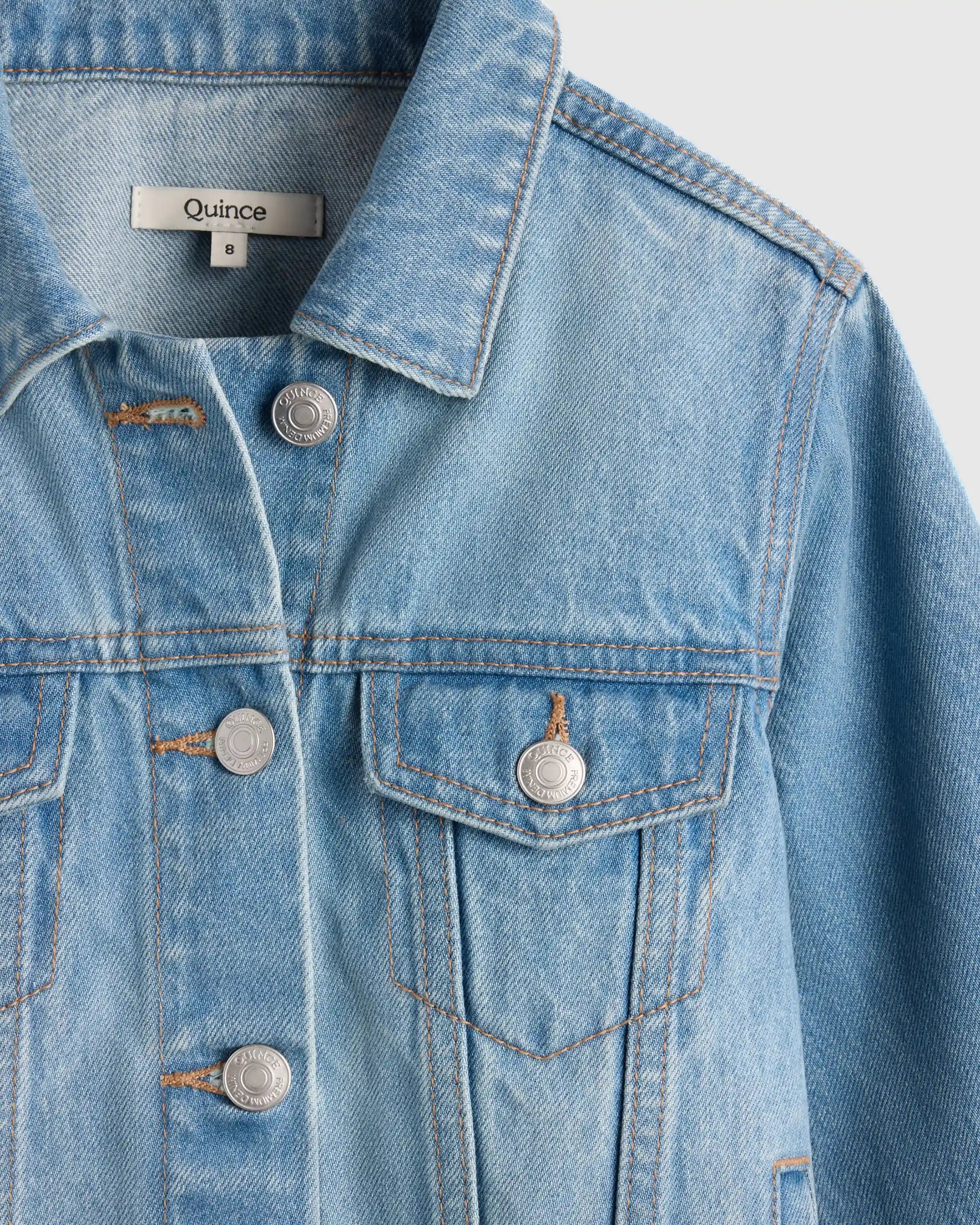 Girls 100% Organic Cotton Denim Jacket