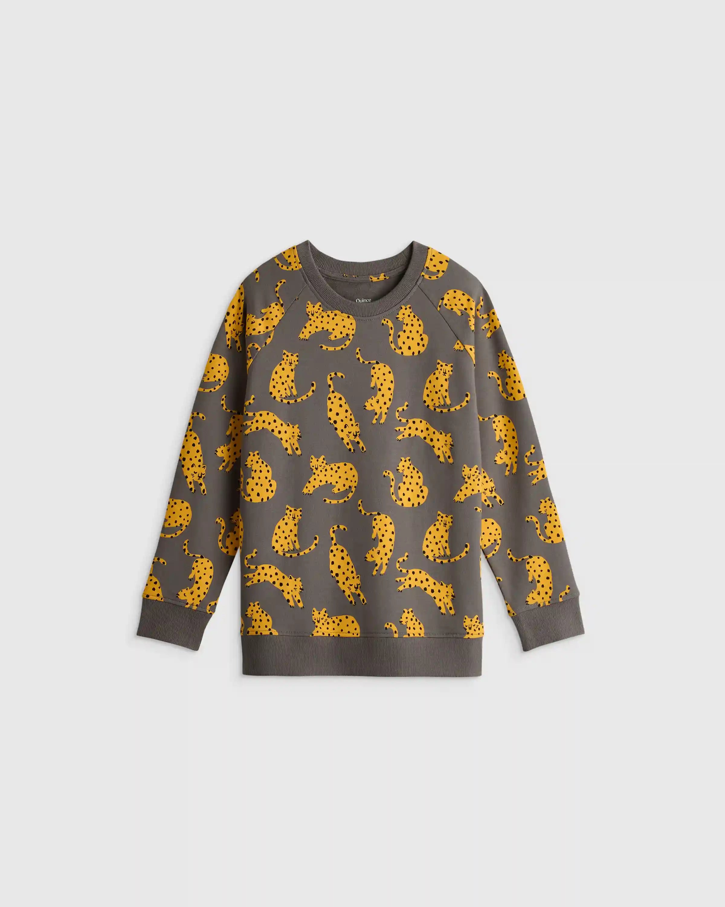 Organic Cotton French Terry Crew Neck Sweatshirt