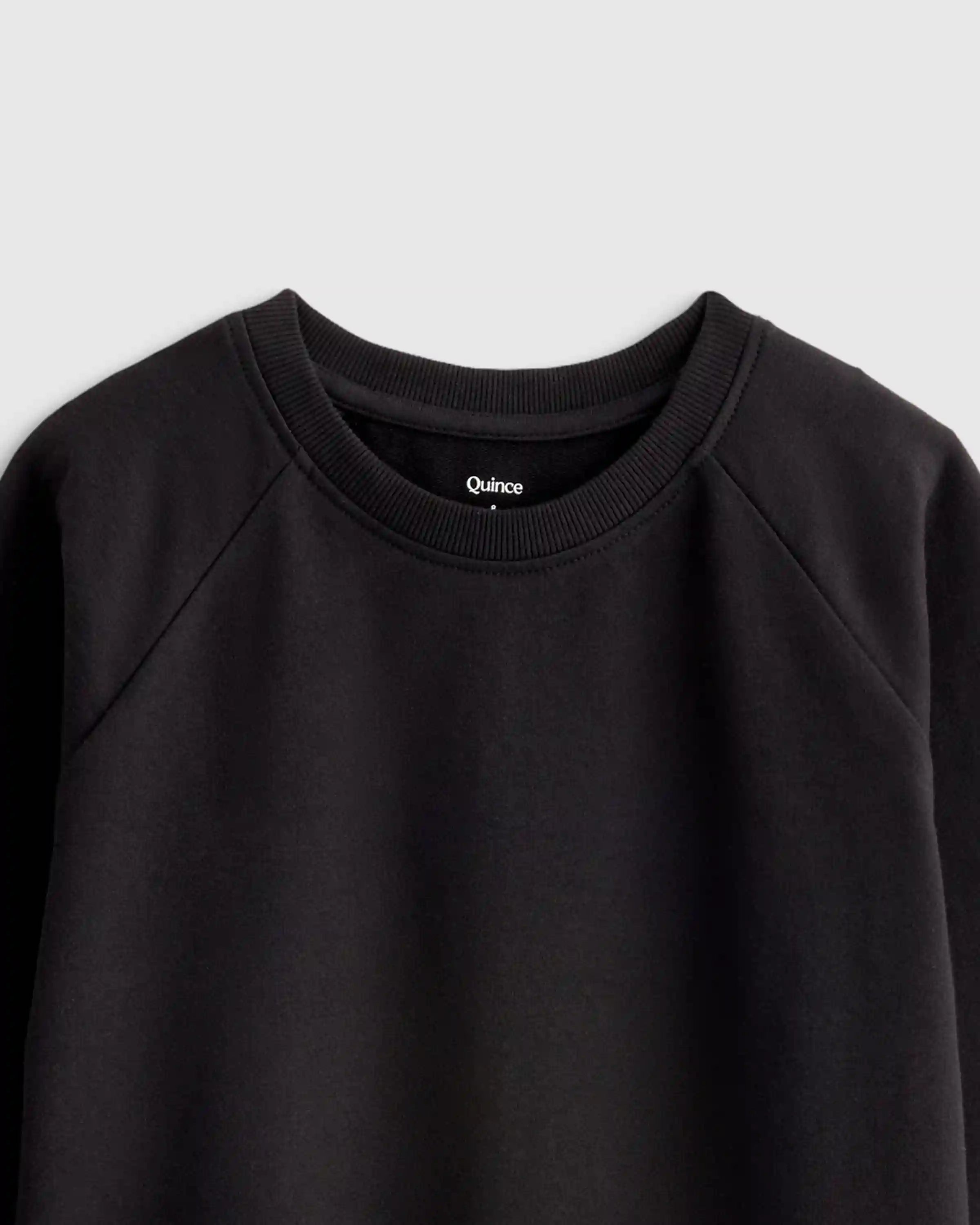 Organic Cotton French Terry Crew Neck Sweatshirt