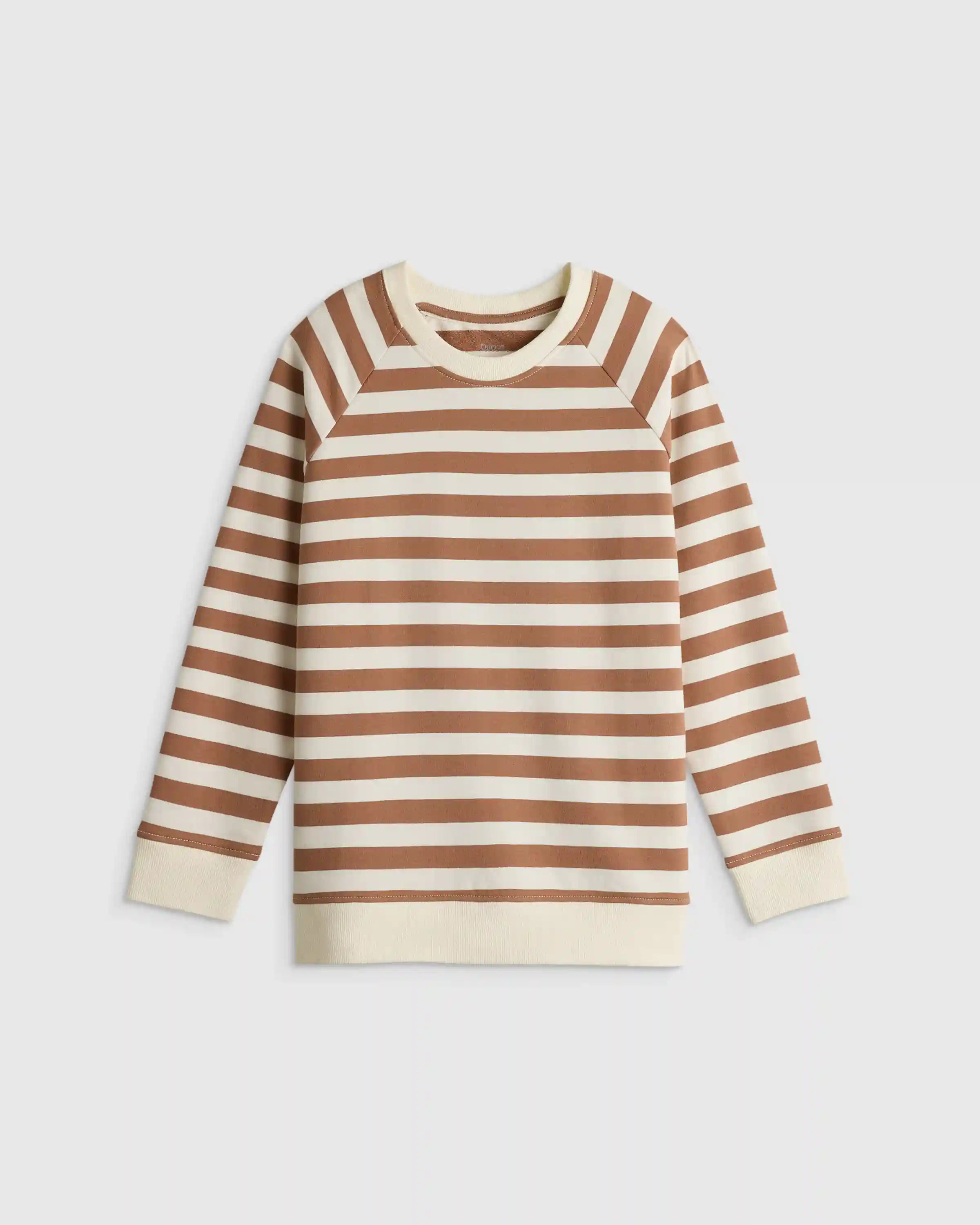 Organic Cotton French Terry Crew Neck Sweatshirt
