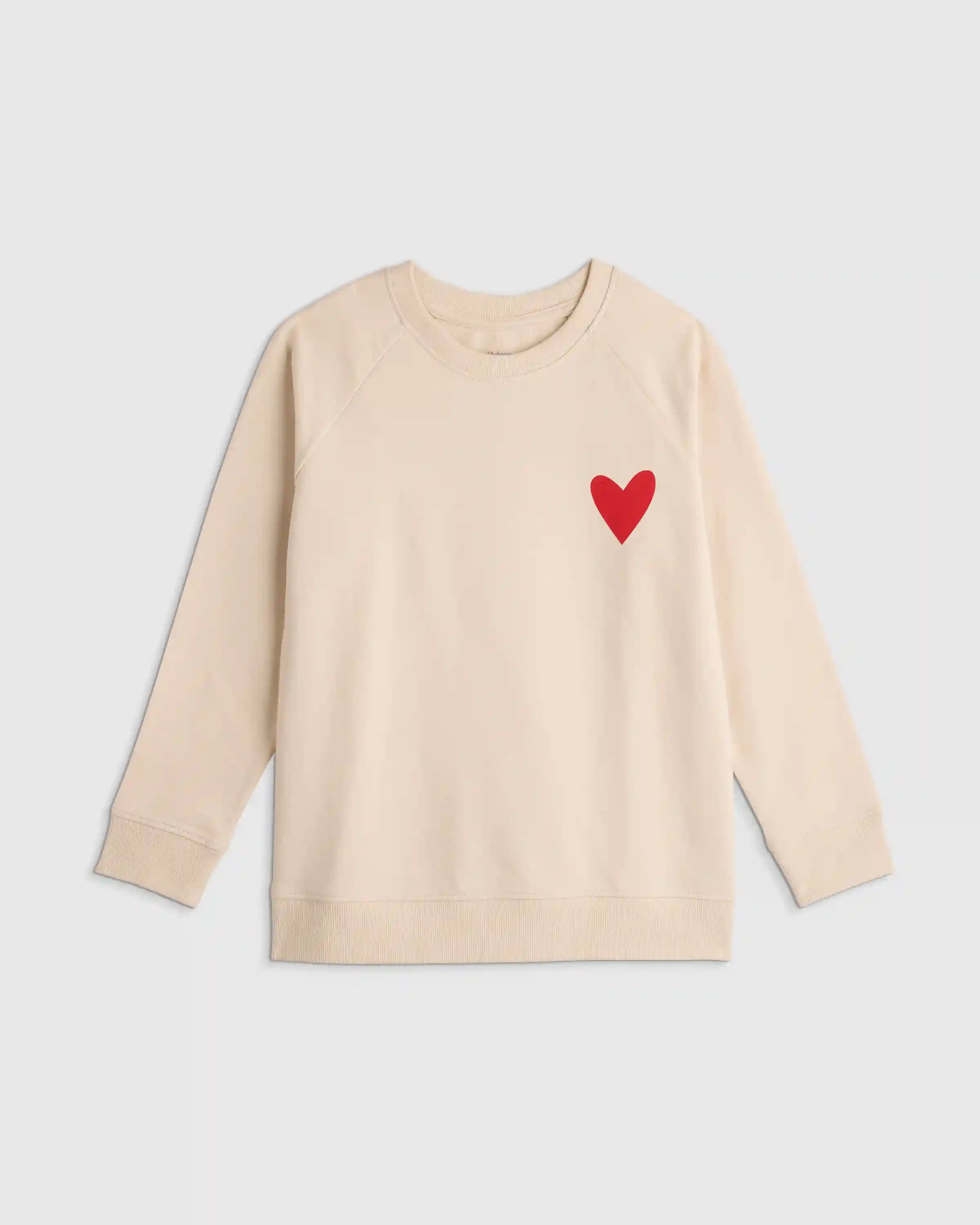 Organic Cotton French Terry Crew Neck Sweatshirt