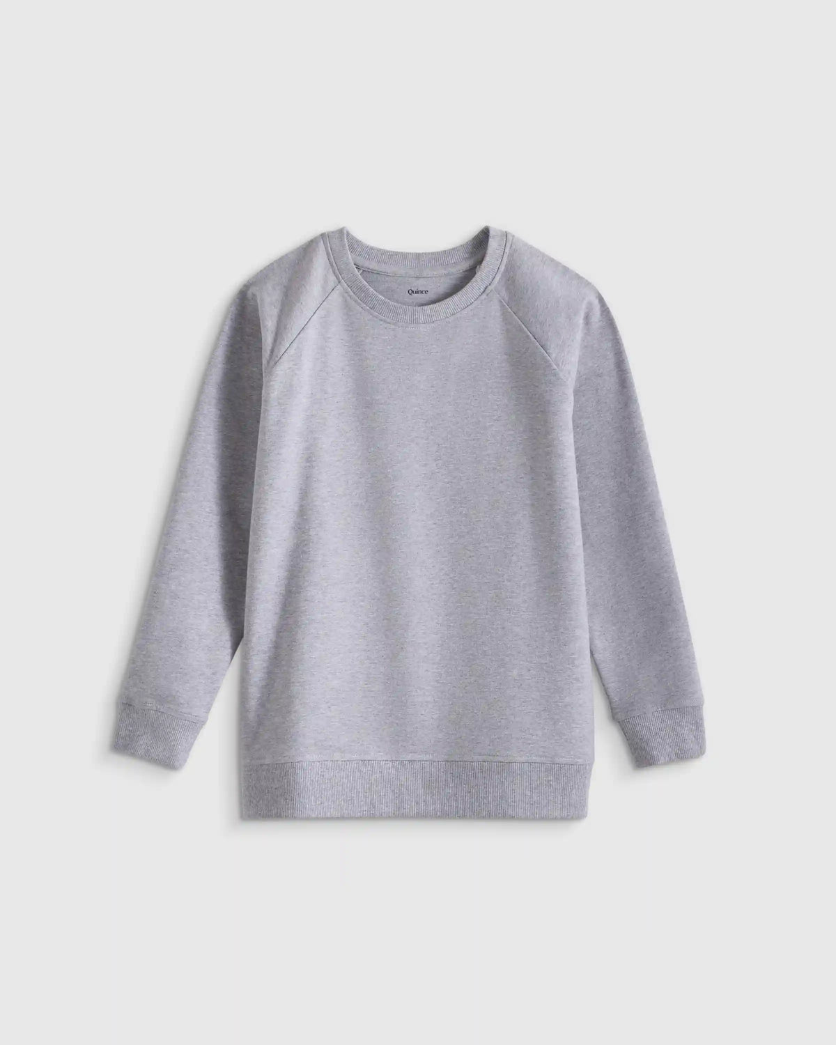Organic Cotton French Terry Crew Neck Sweatshirt
