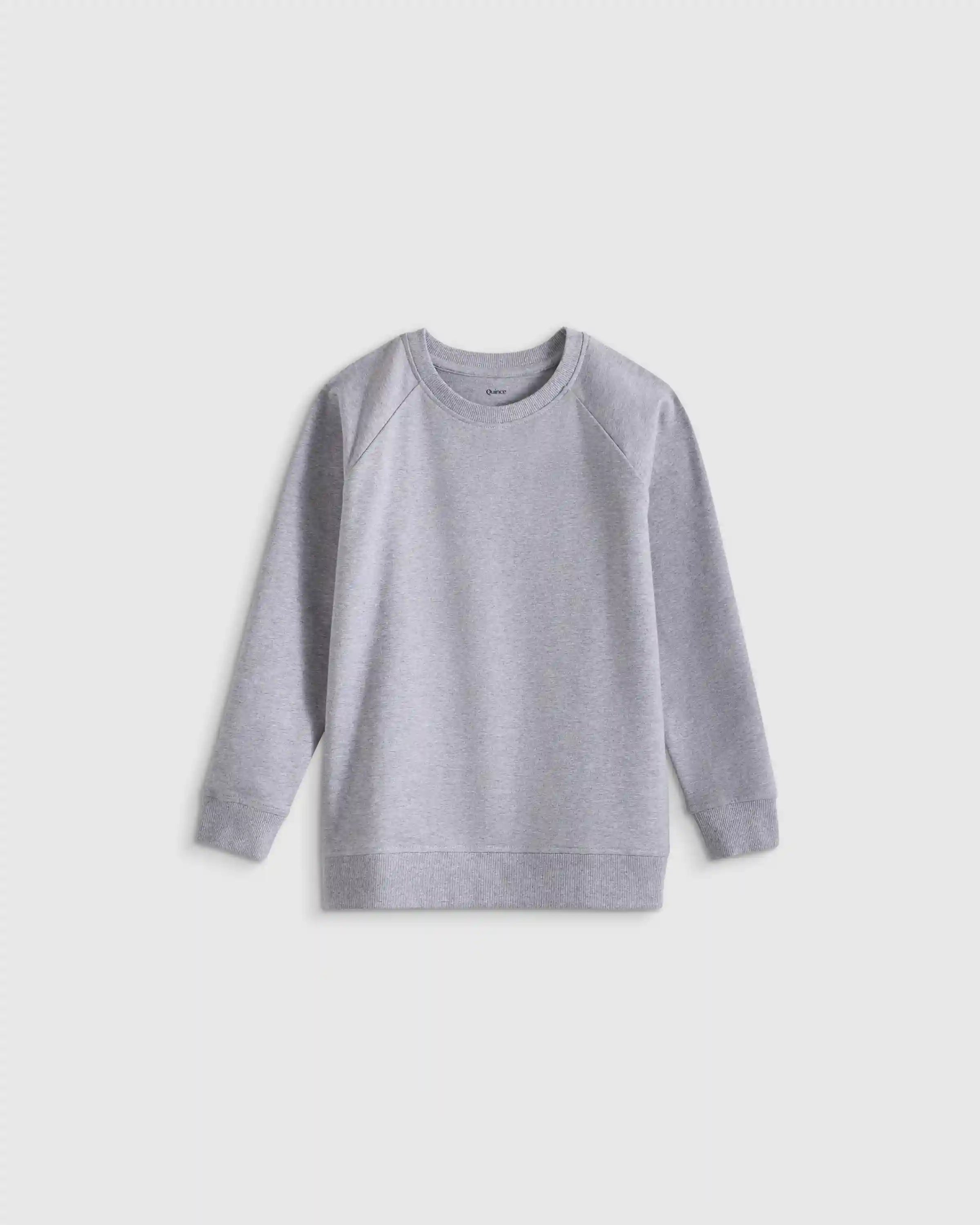 Organic Cotton French Terry Crew Neck Sweatshirt