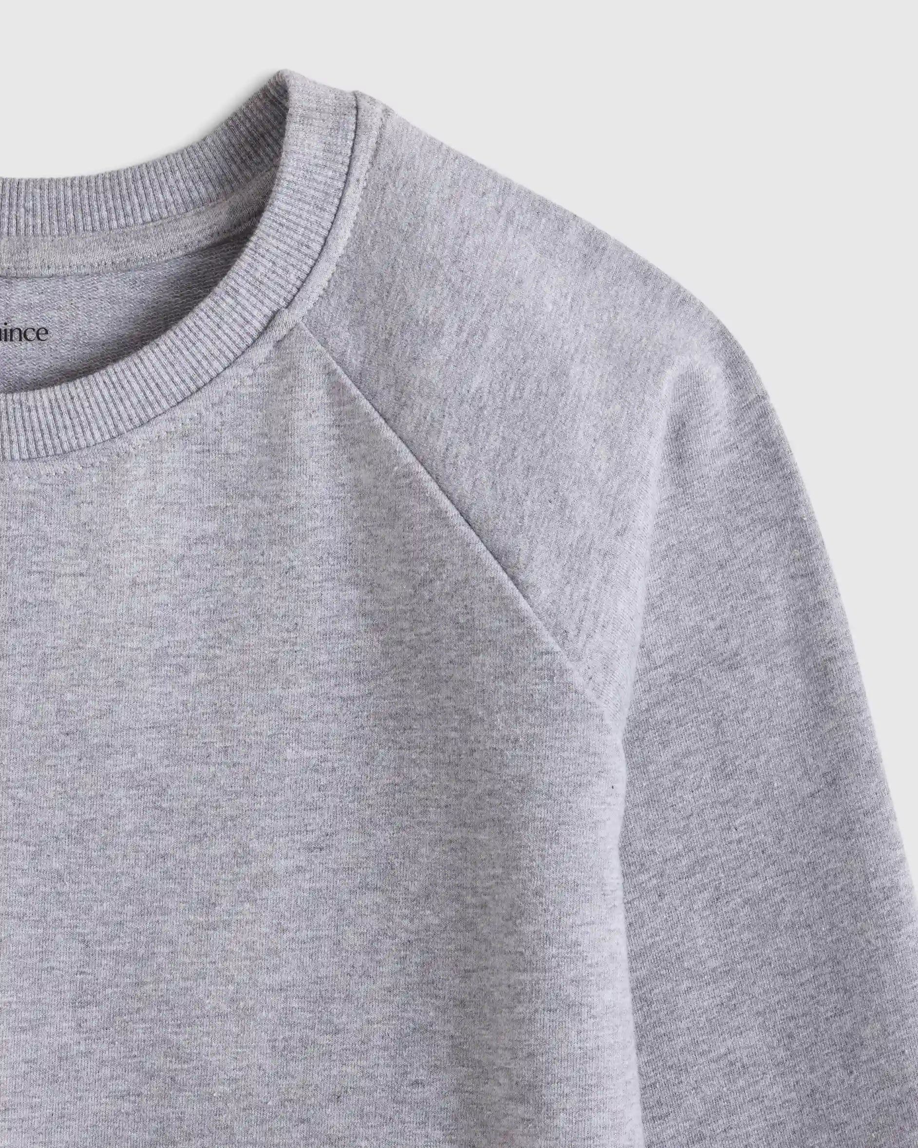 Organic Cotton French Terry Crew Neck Sweatshirt
