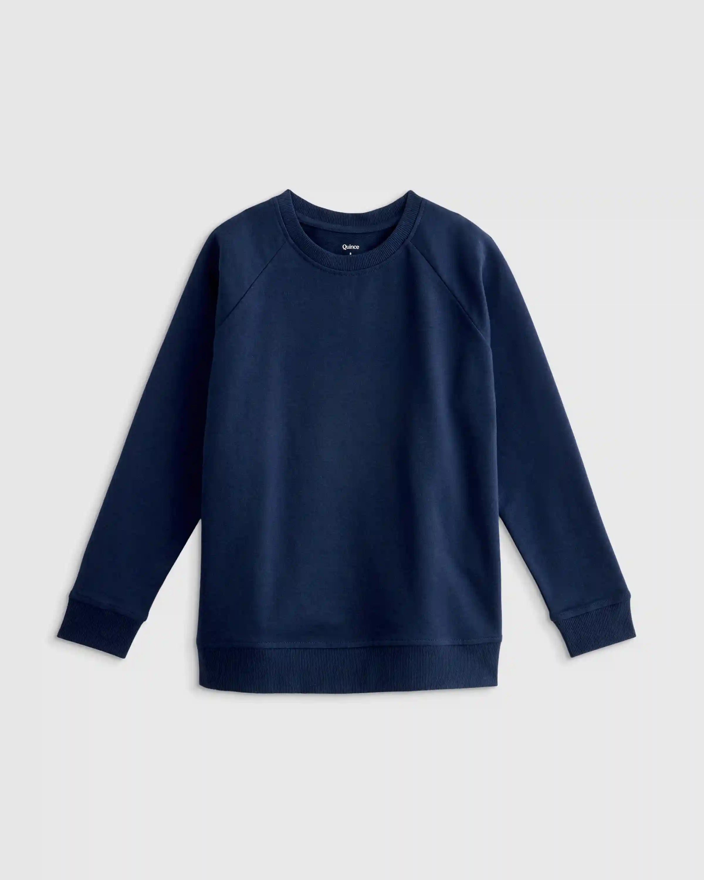 Organic Cotton French Terry Crew Neck Sweatshirt