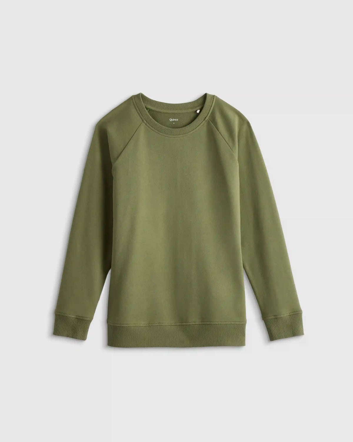 Organic Cotton French Terry Crew Neck Sweatshirt