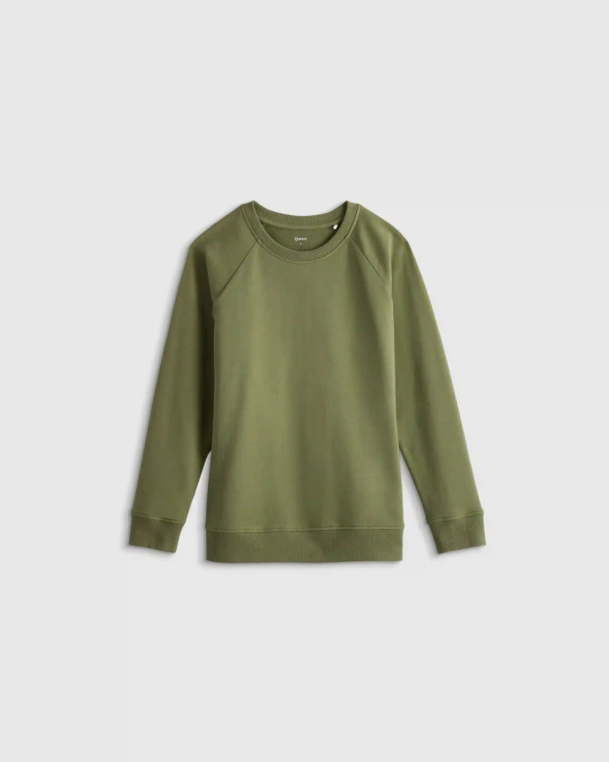 Organic Cotton French Terry Crew Neck Sweatshirt