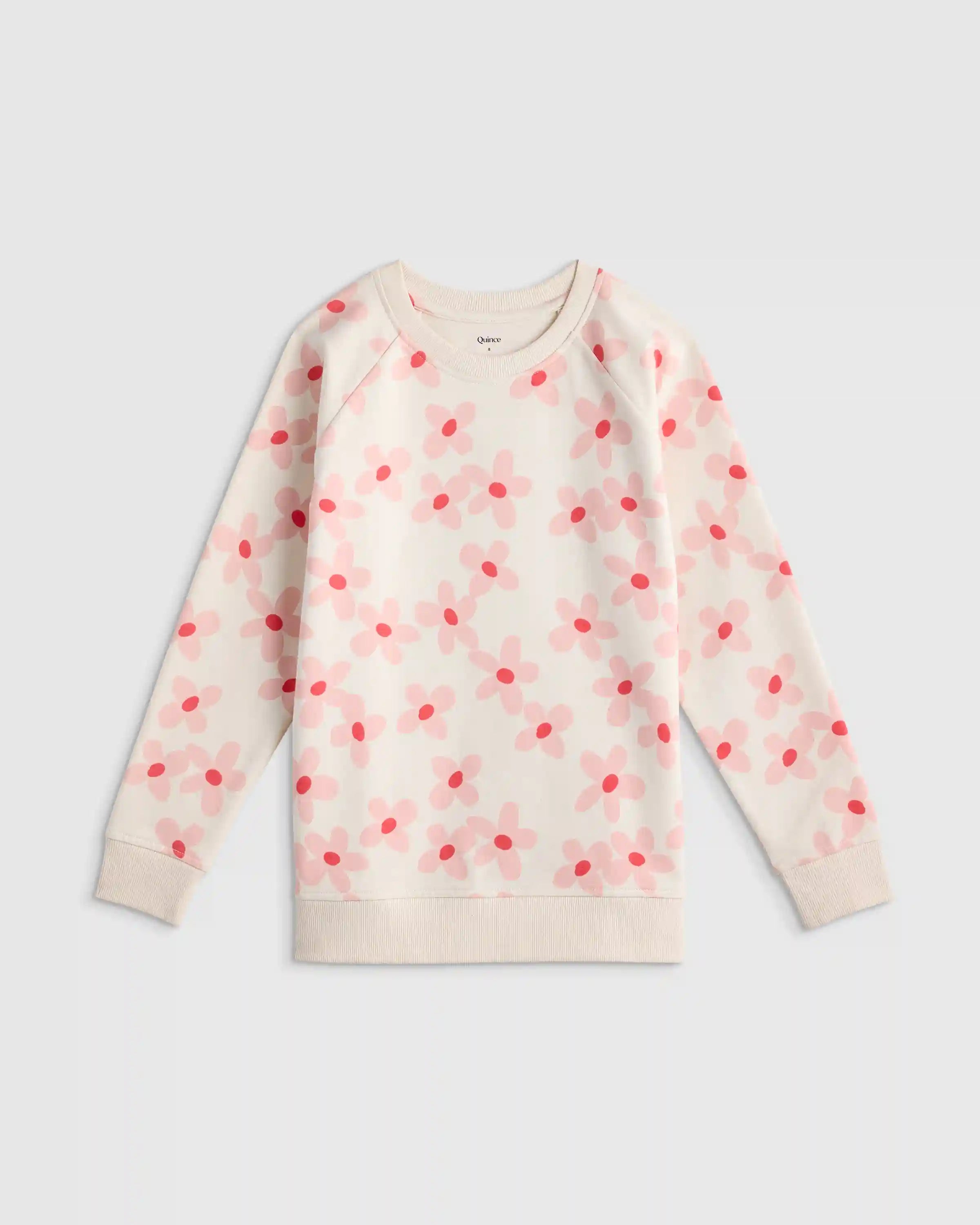 Organic Cotton French Terry Crew Neck Sweatshirt