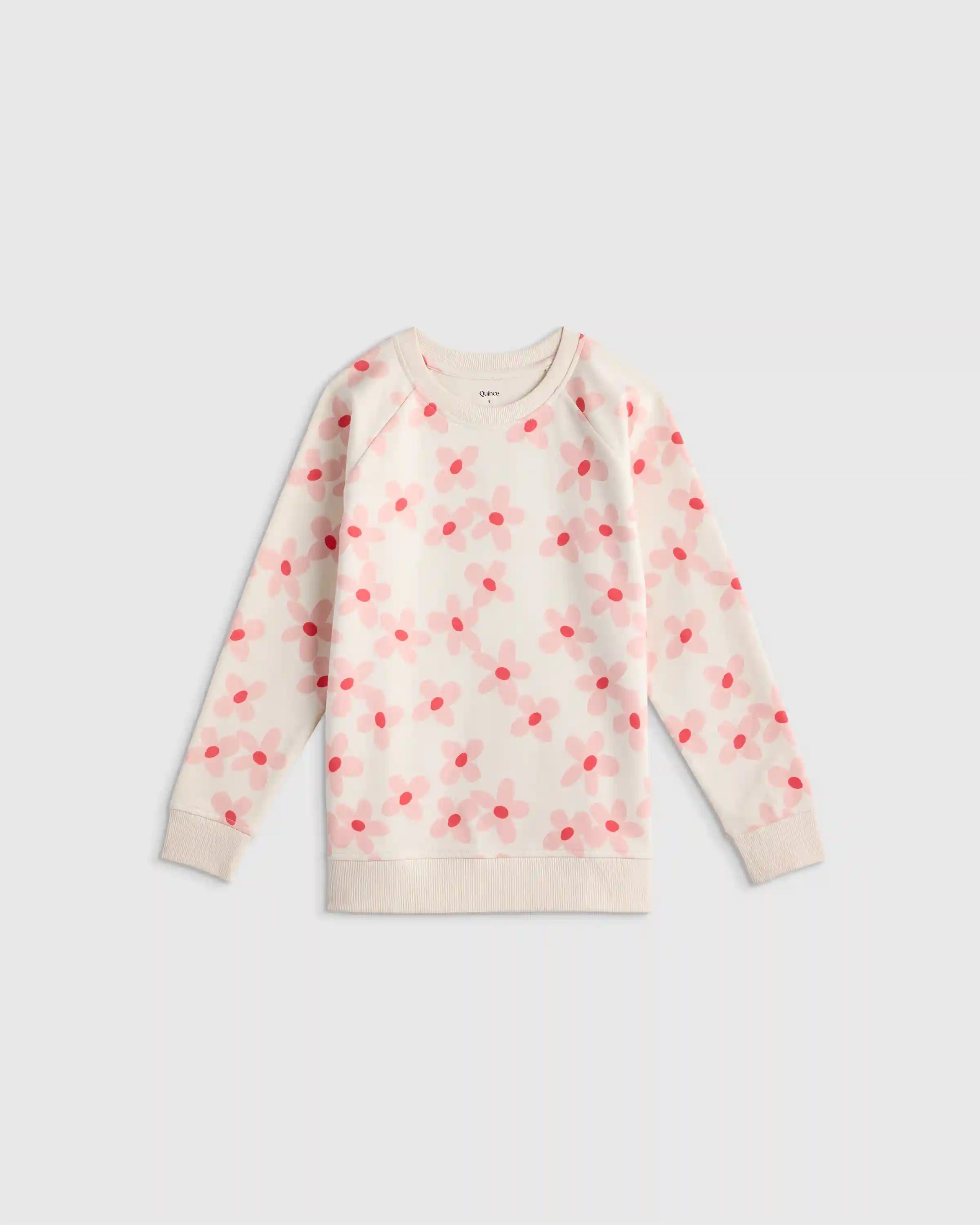 Organic Cotton French Terry Crew Neck Sweatshirt