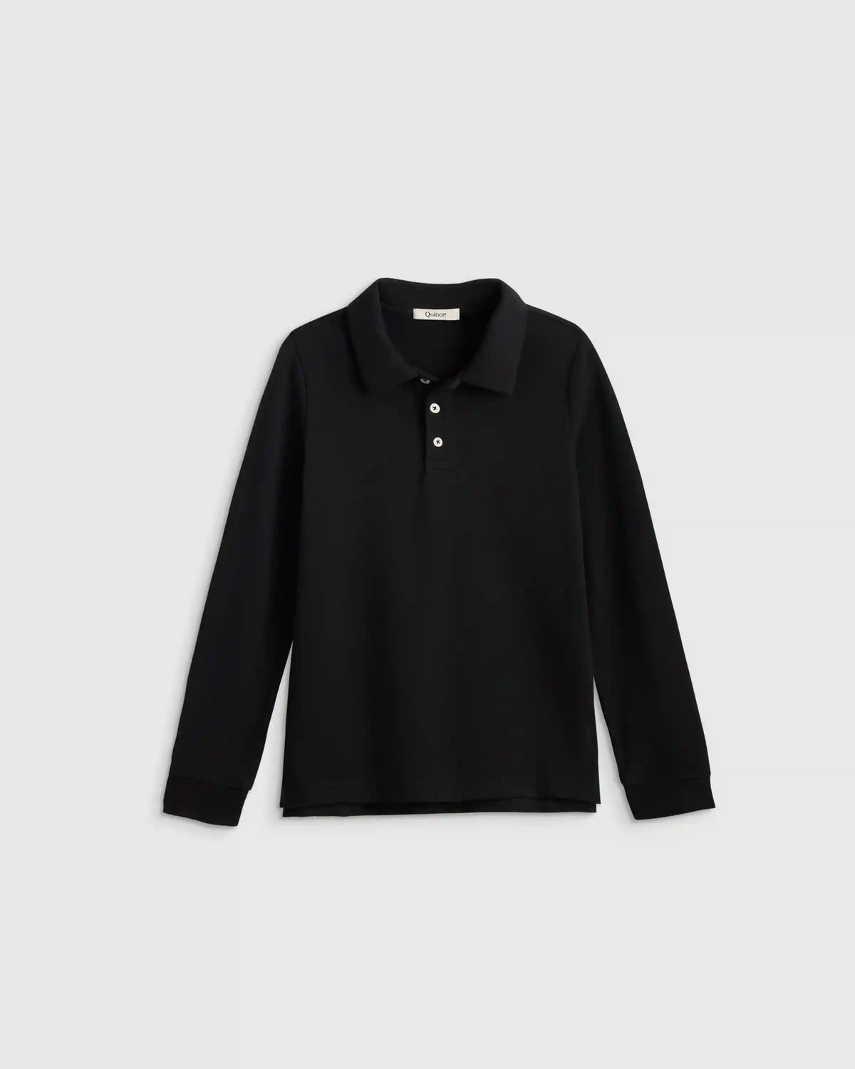 Organic Cotton Long Sleeve Pique Polo