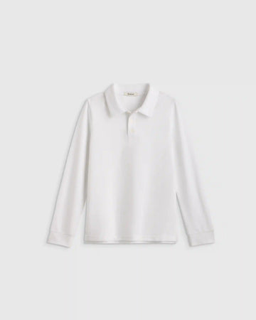 Organic Cotton Long Sleeve Pique Polo