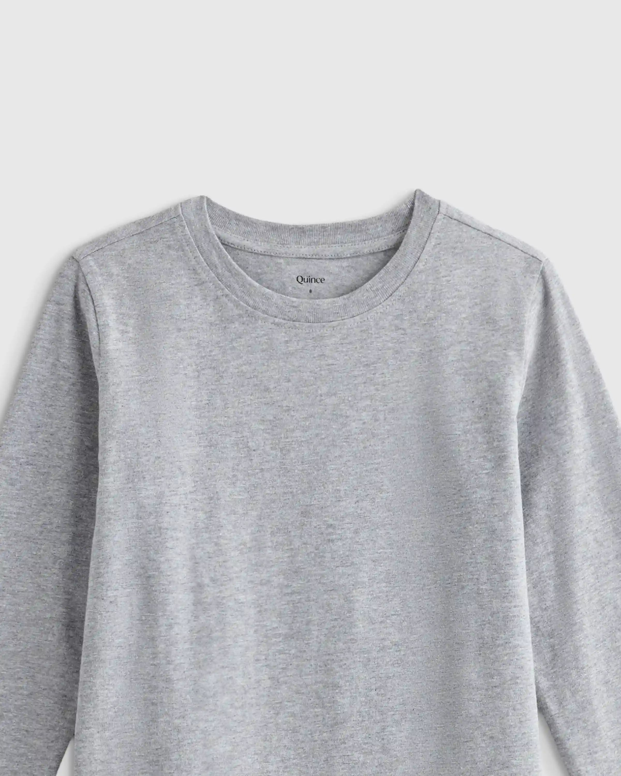 100% Organic Cotton Jersey Long Sleeve Tee