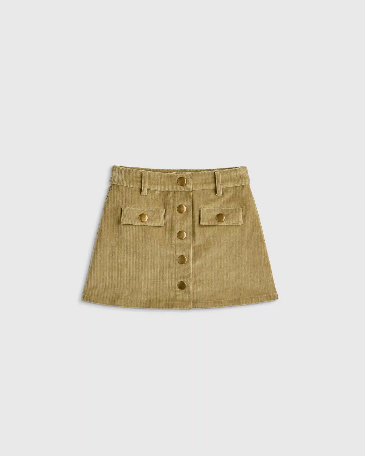 Organic Cotton Stretch Corduroy Skirt