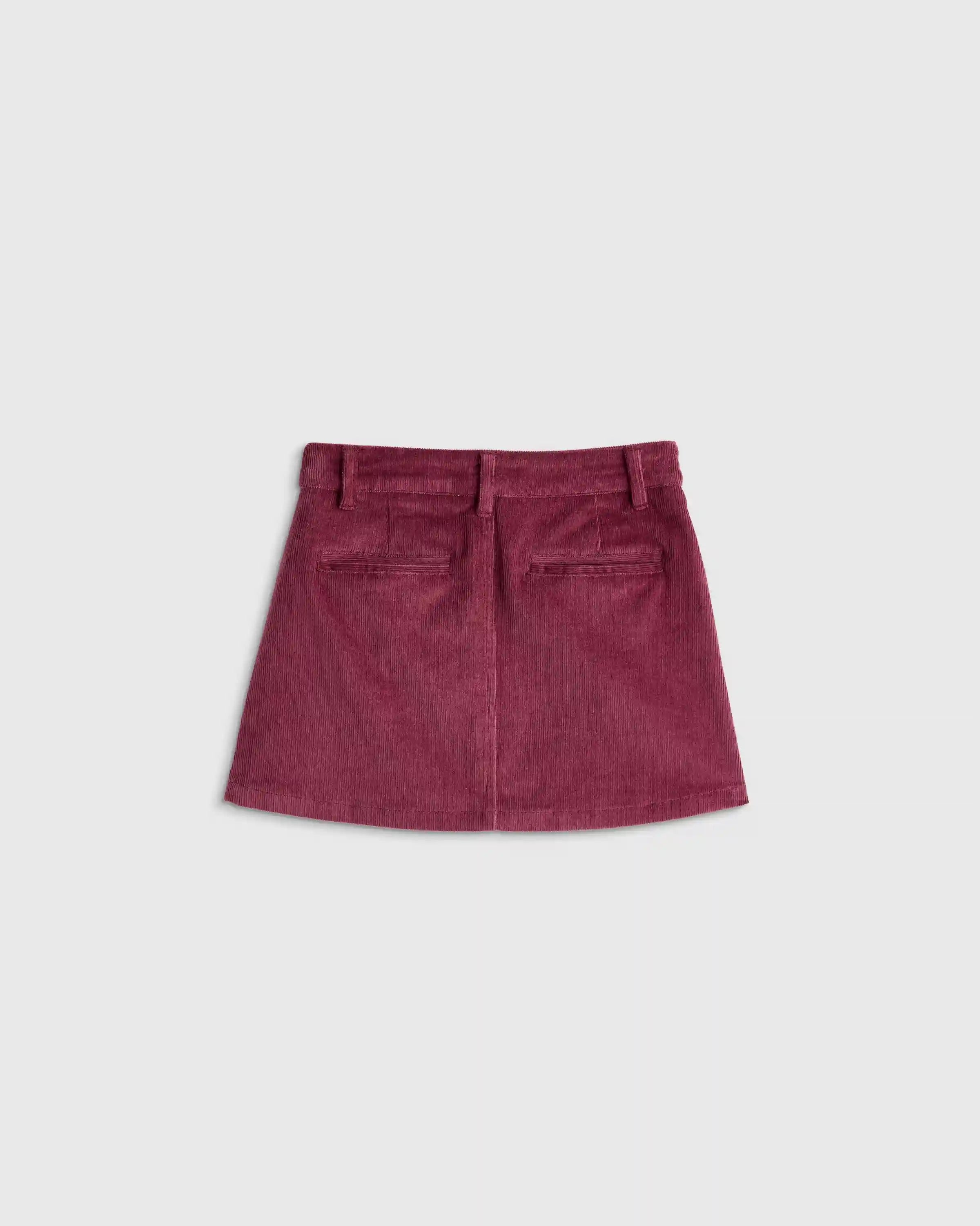 Organic Cotton Stretch Corduroy Skirt