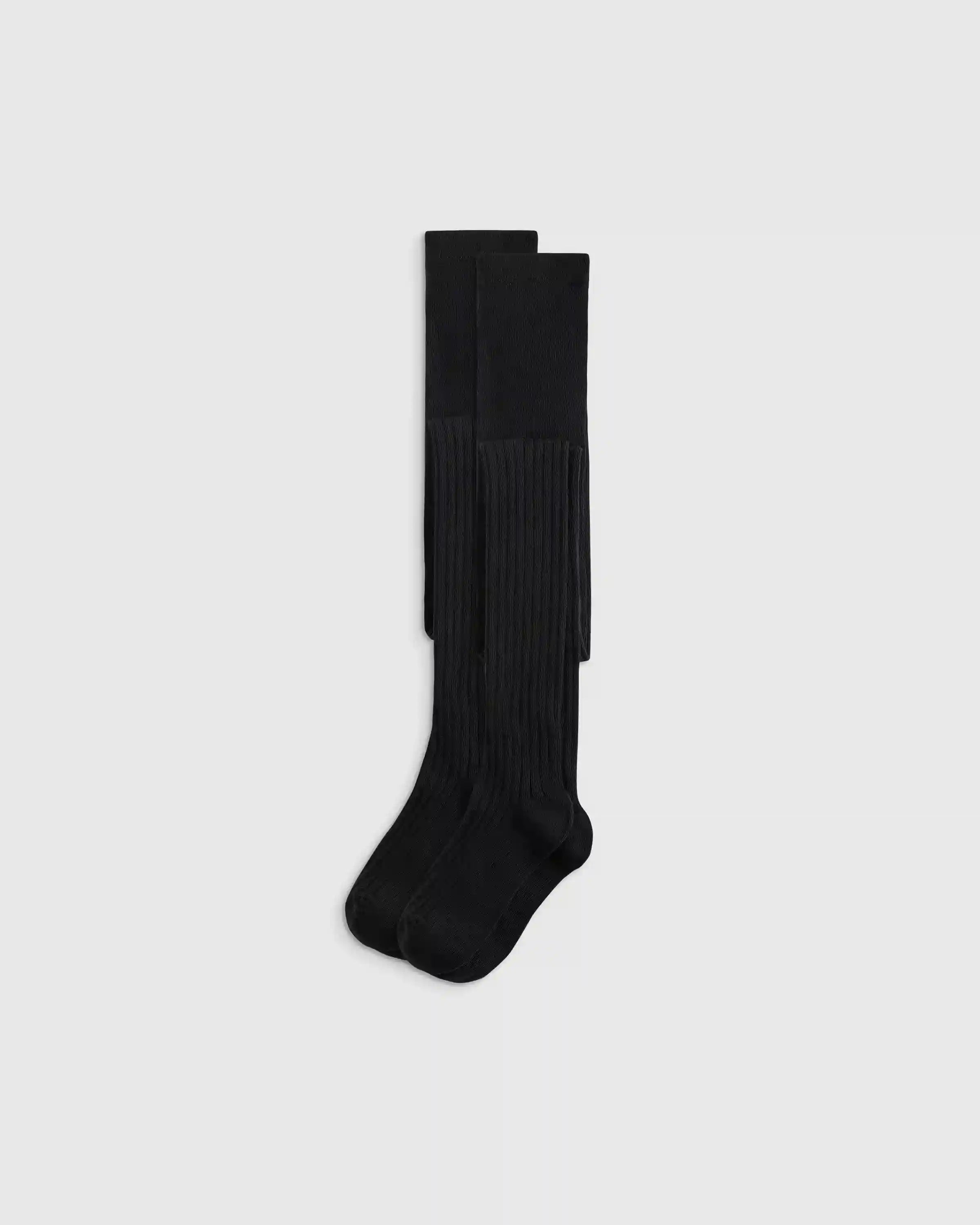 Organic Cotton Rib Tights (2-pack)
