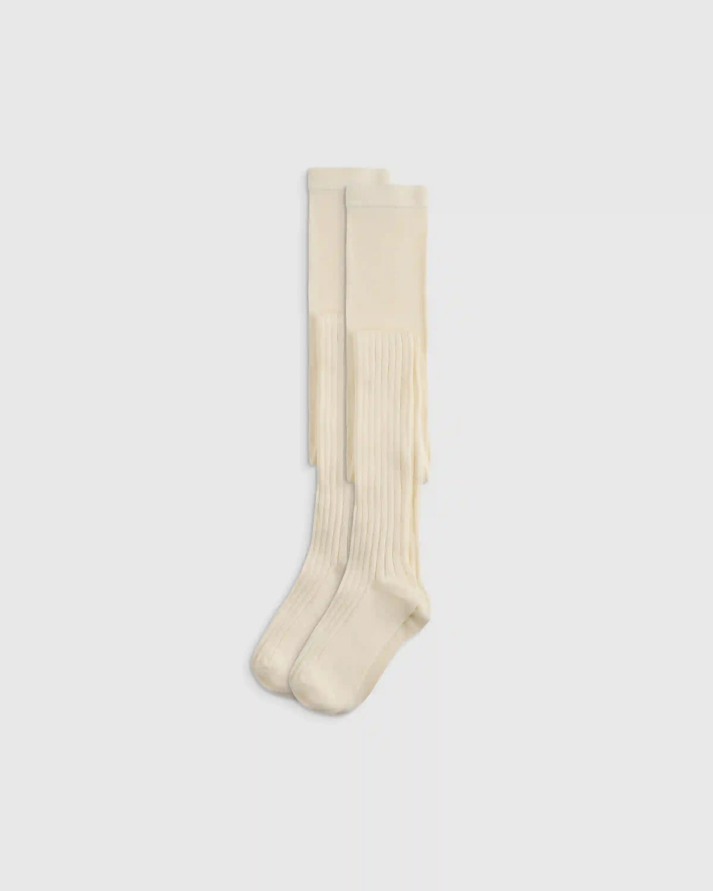 Organic Cotton Rib Tights (2-pack)