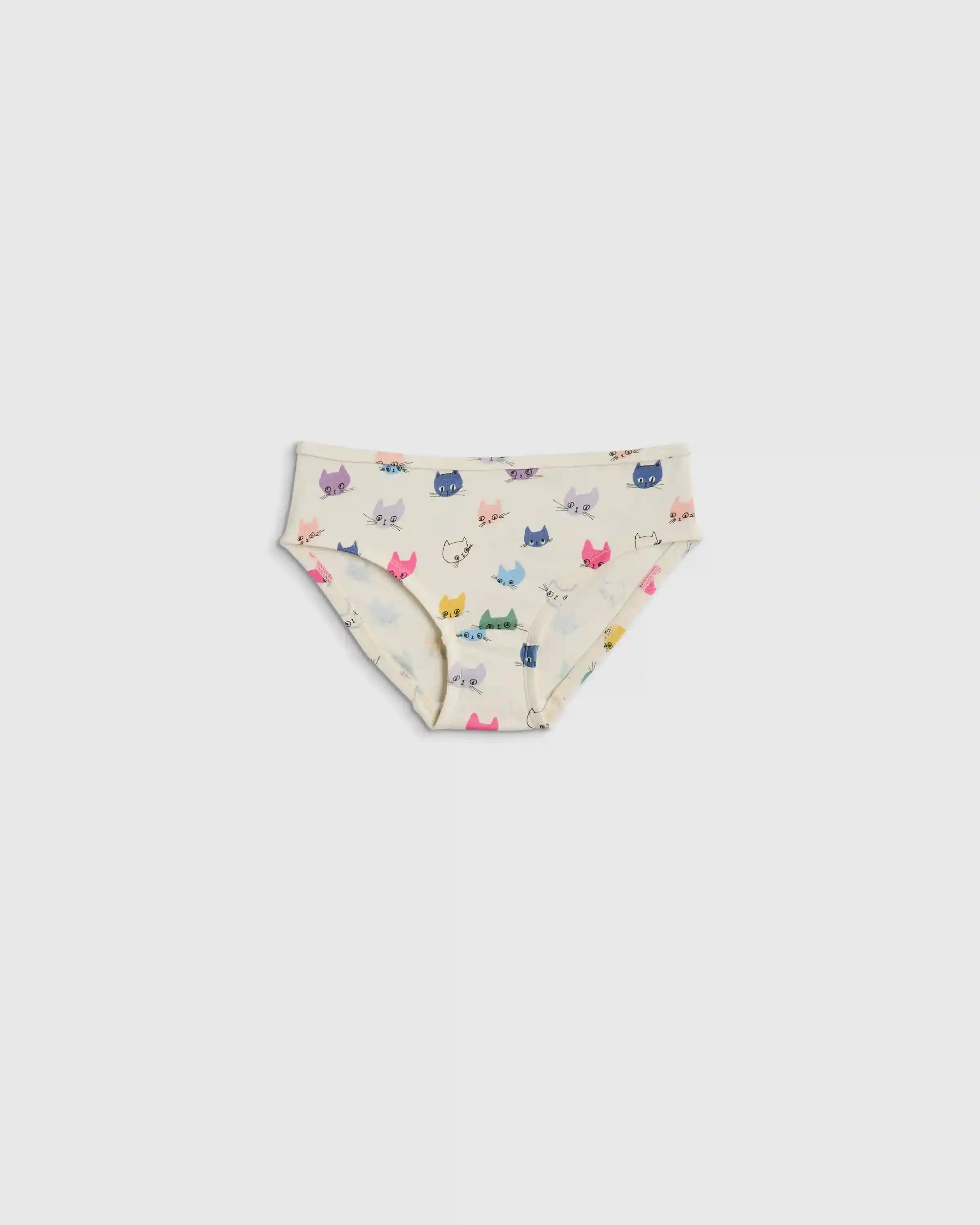 Girls 100% Organic Cotton Hipster 7-pack