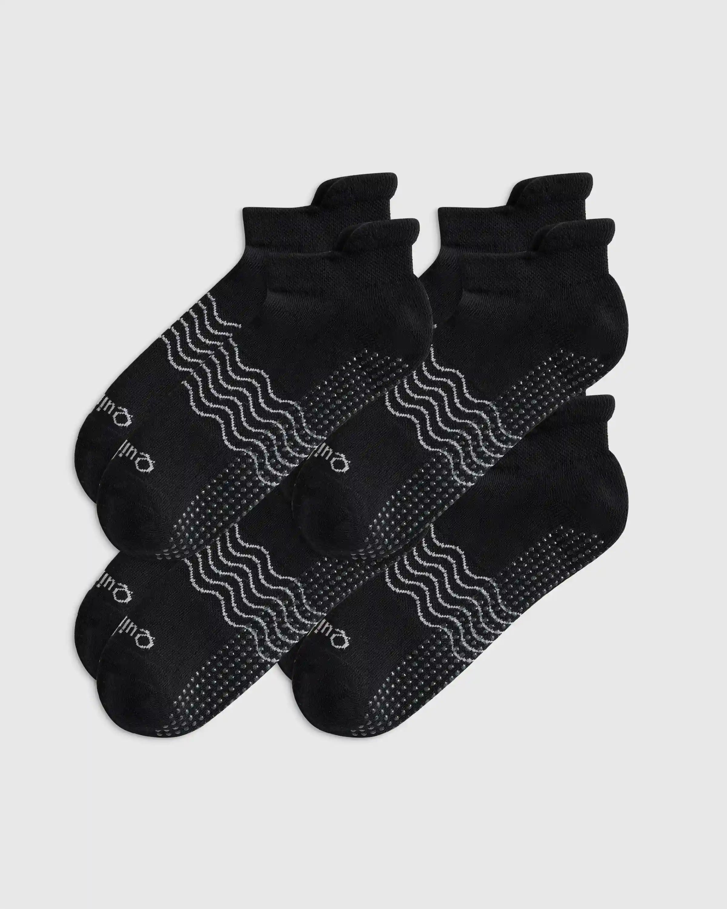 Everyday Cotton Pilates Gripper Ankle Socks (4-pack)
